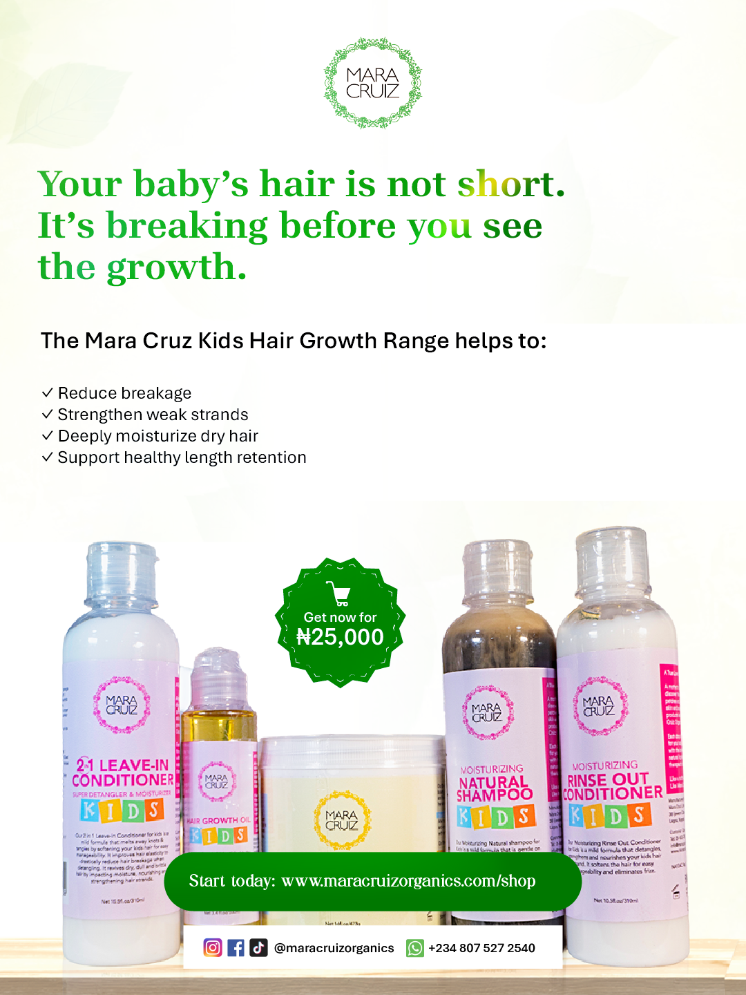 Mara Cruiz Organics Facebook ad
