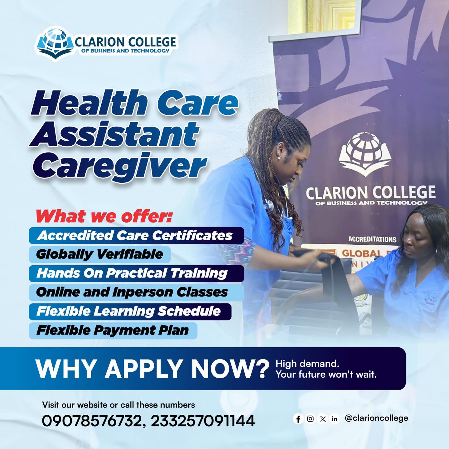 Clarion College of Business and Technology Facebook ad