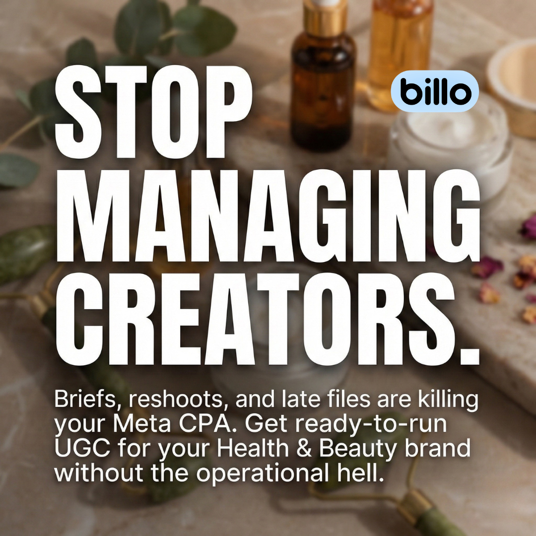 Billo Facebook ad