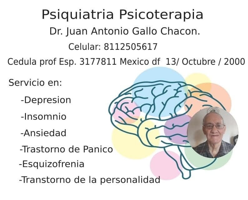 Medico Psiquiatra - Dr.Juan Antonio Gallo Chacon Facebook ad from Oct 13, 2025