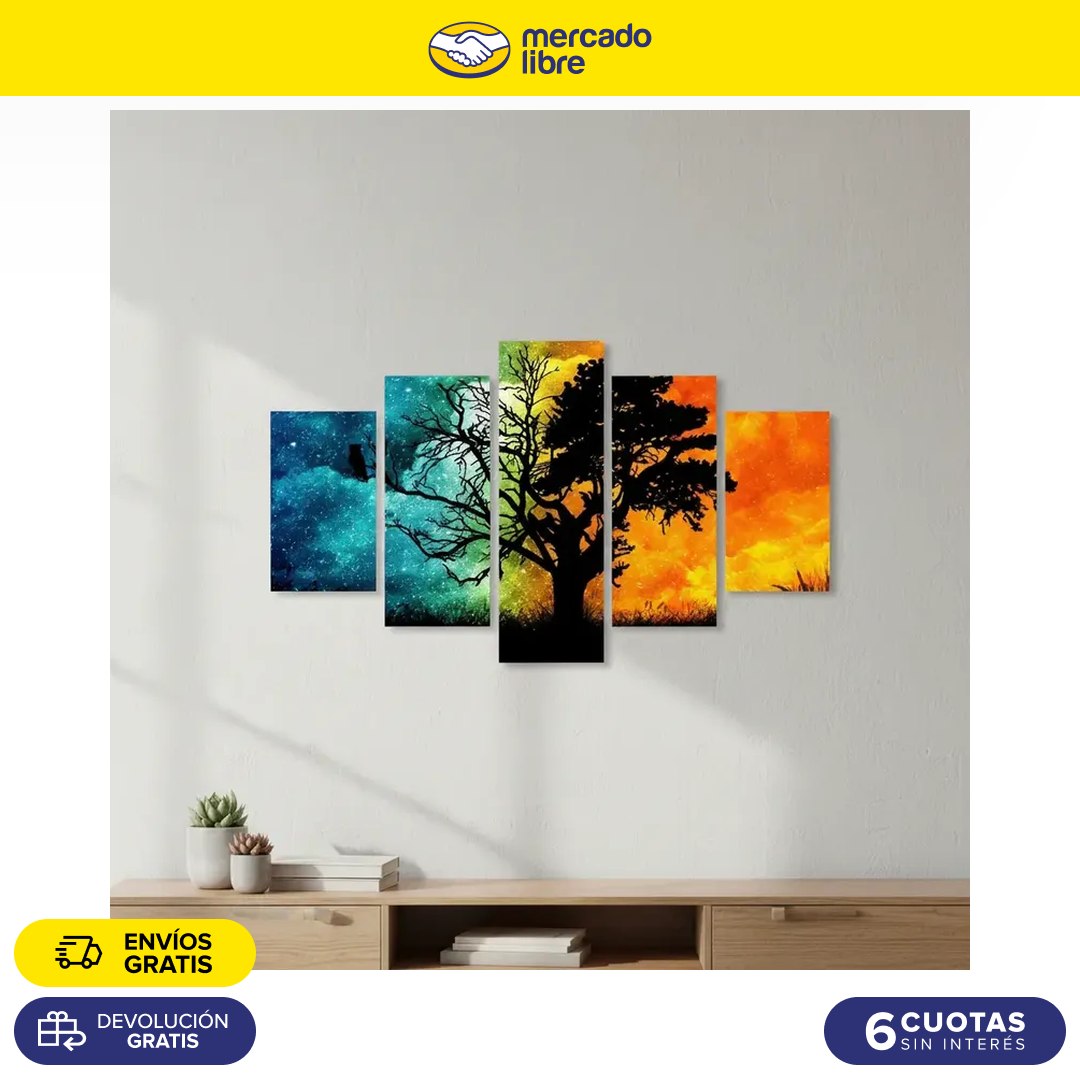 Mercado Libre Facebook ad: Cuadros Decorativos Para Sala Habitacion Economicos Hermosos