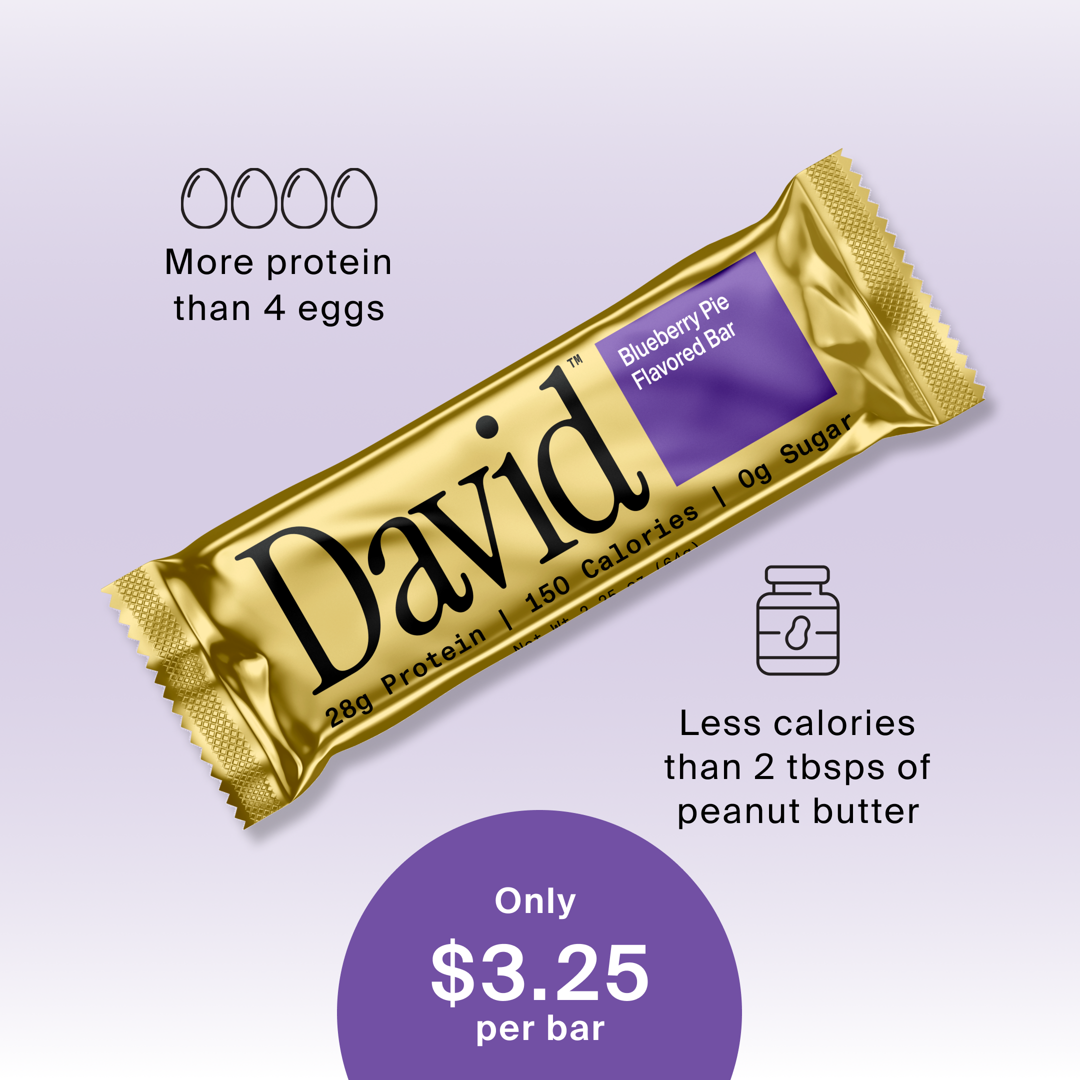 David Protein Facebook ad