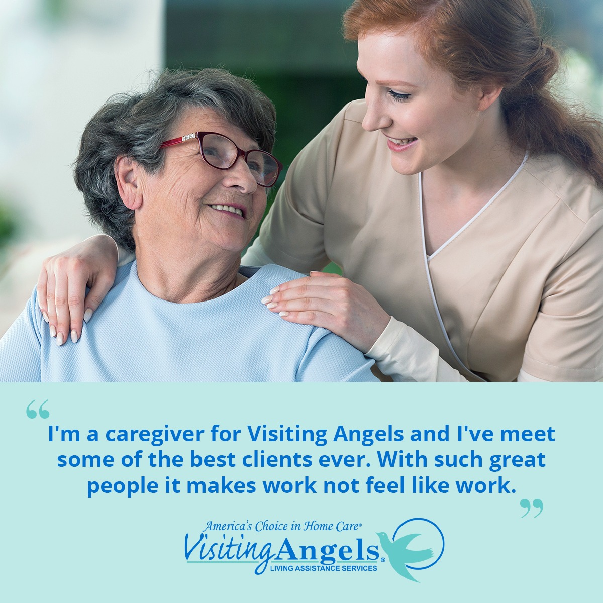 Visiting Angels Facebook ad: Interested in a rewarding career?