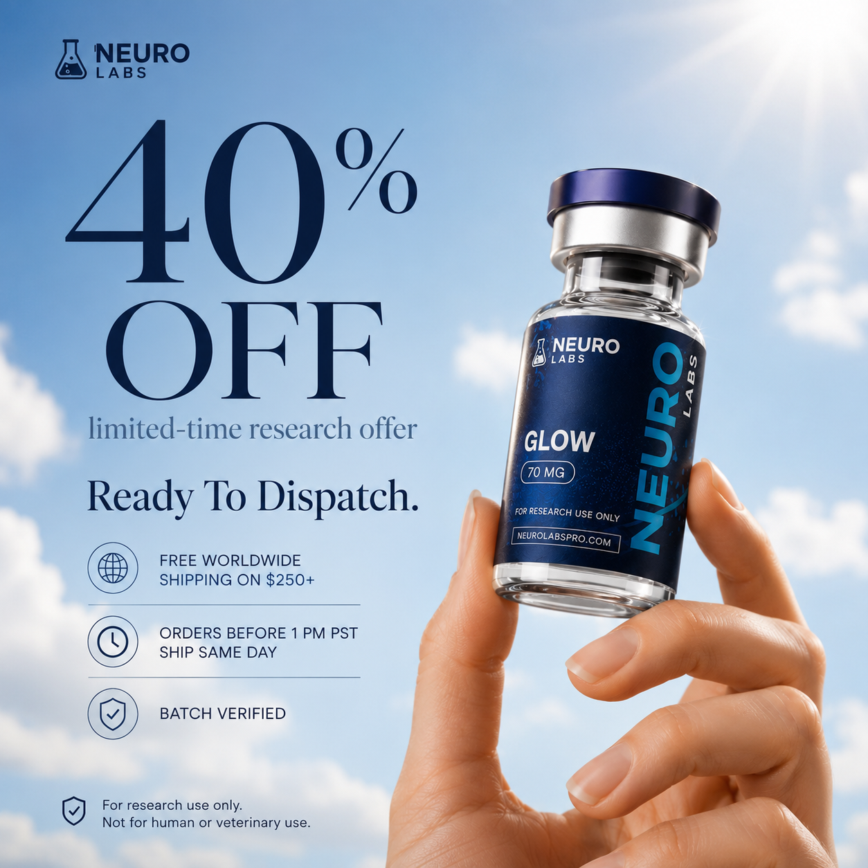 Neuro Facebook ad: 40% Off With Code NEURO40