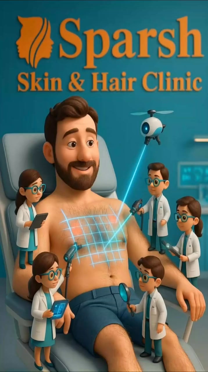 Sparsh Skin & Hair Clinic Facebook ad: Say goodbye to unwanted hair-forever!