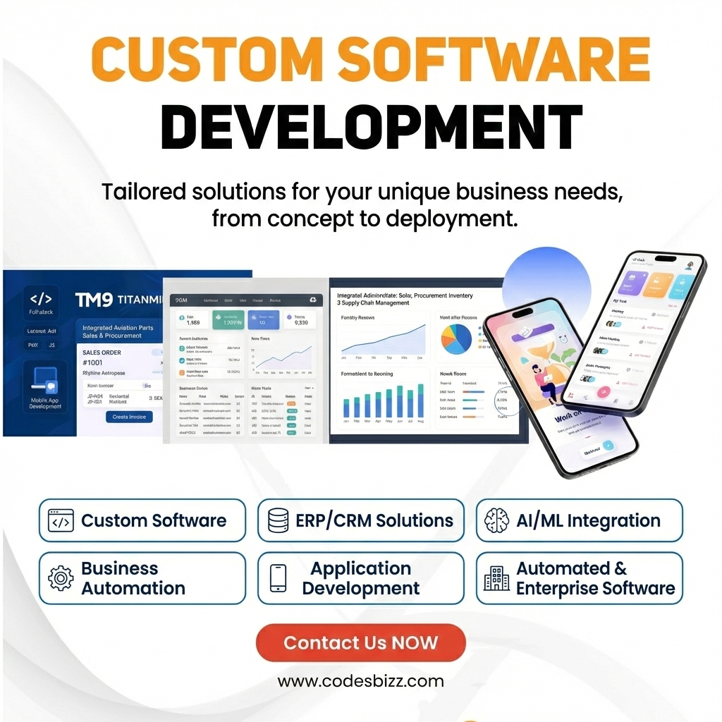 Codesbizz Facebook ad: Build Your Custom Tech Solutions
