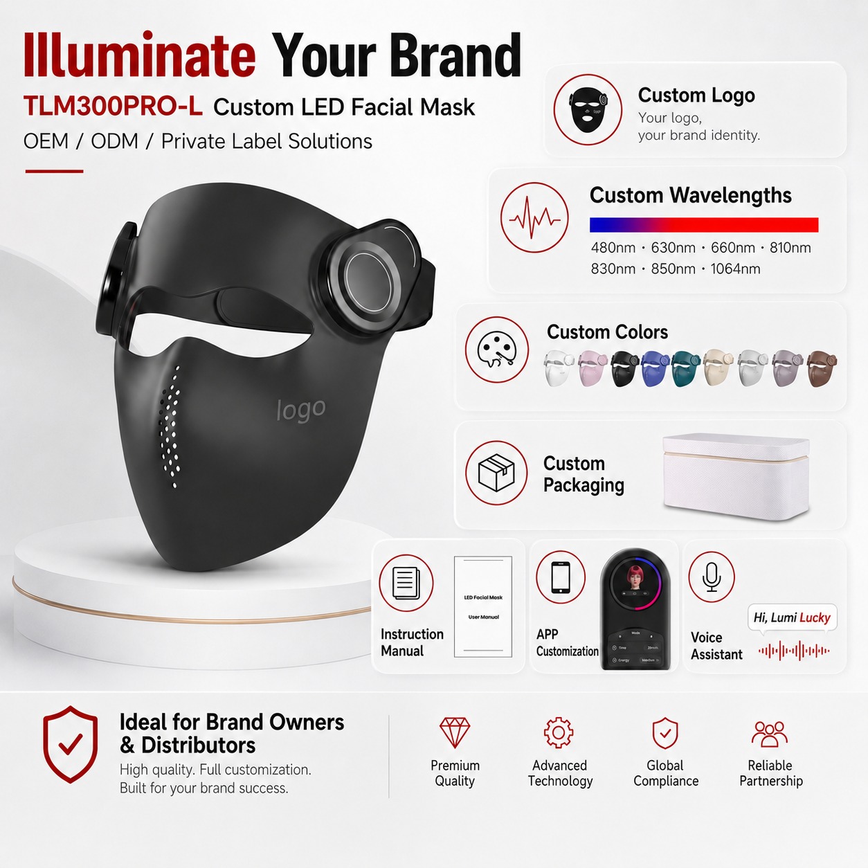 Shenzhen Idea Light Limited. Facebook ad: TLM300PRO-L Laser LED Beauty Mask, engineered for clinics…