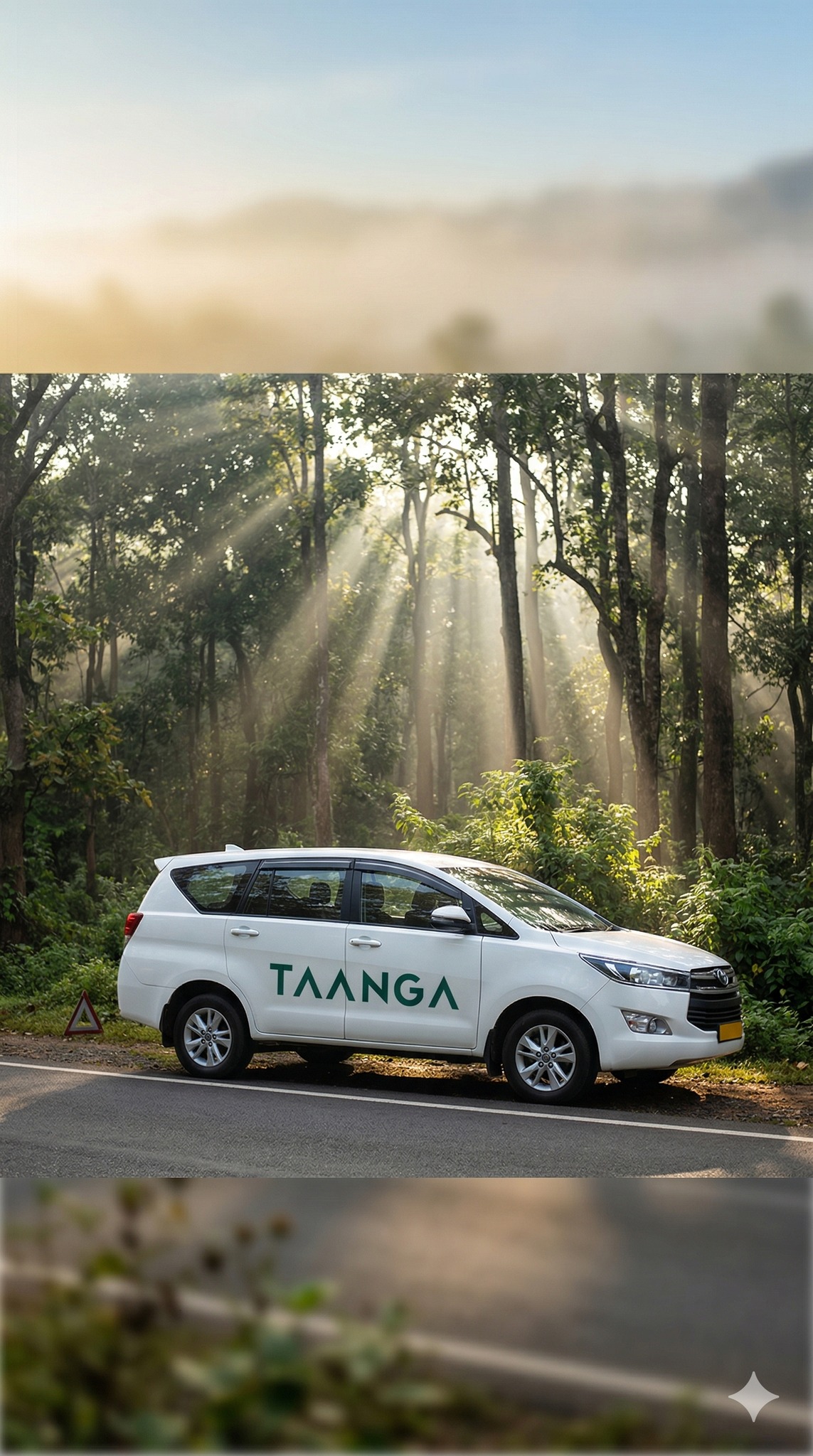 Taanga Cabs Facebook ad: Planning a weekend escape from the city?