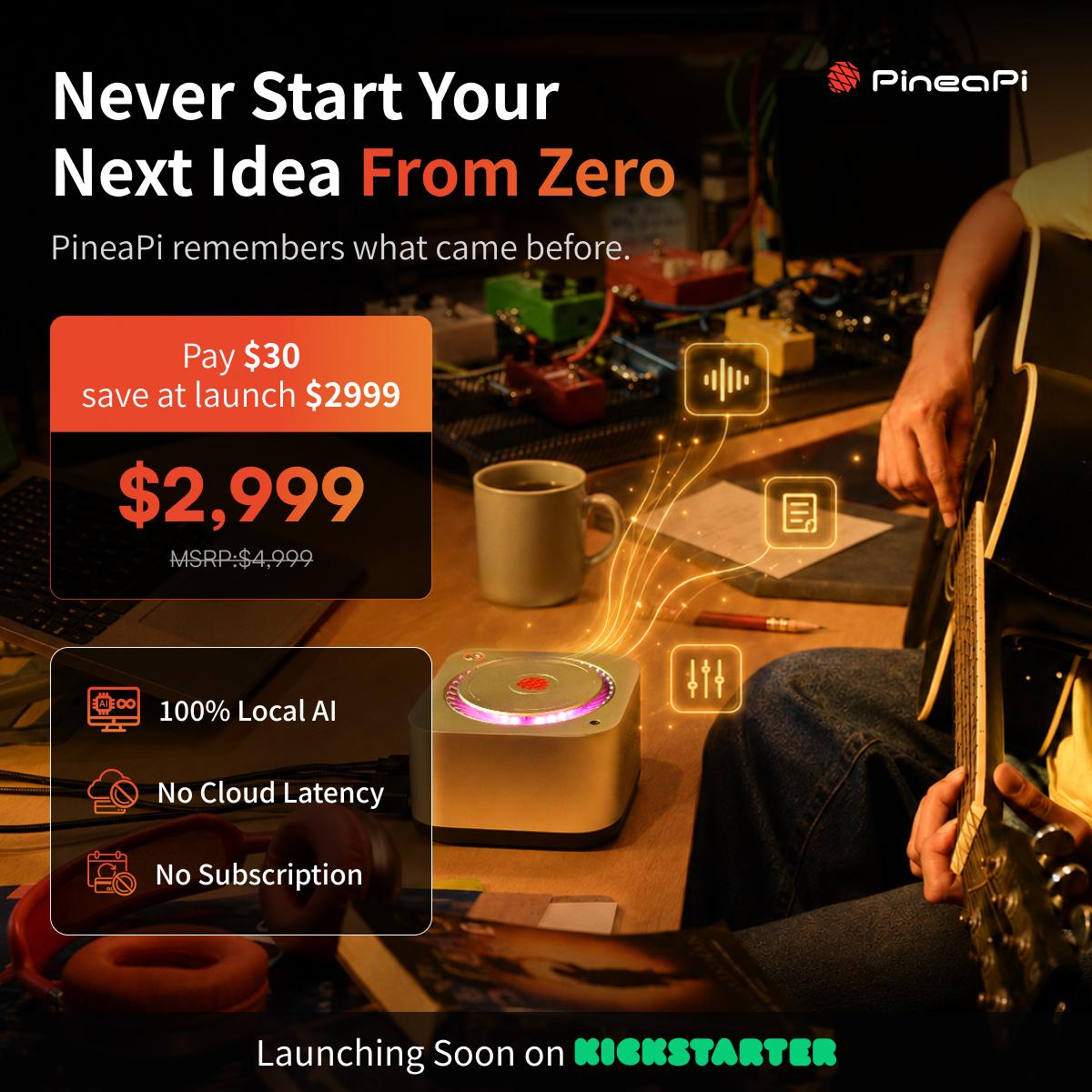PineaPi Facebook ad: Never Start Your Next Idea From Zero.