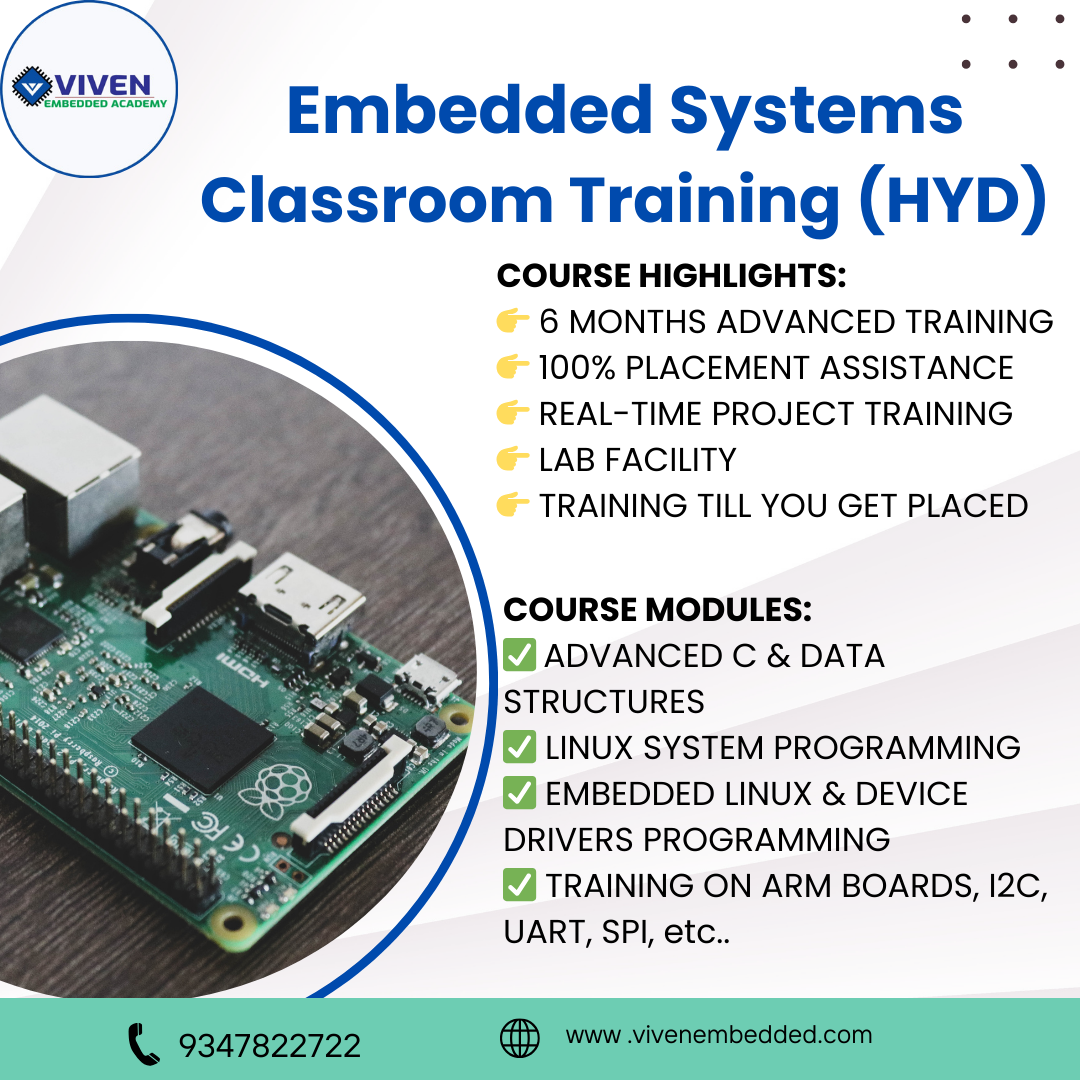 VivenEmbedded Academy Facebook ad: Embedded Systems Training with 100% Placement Assistance