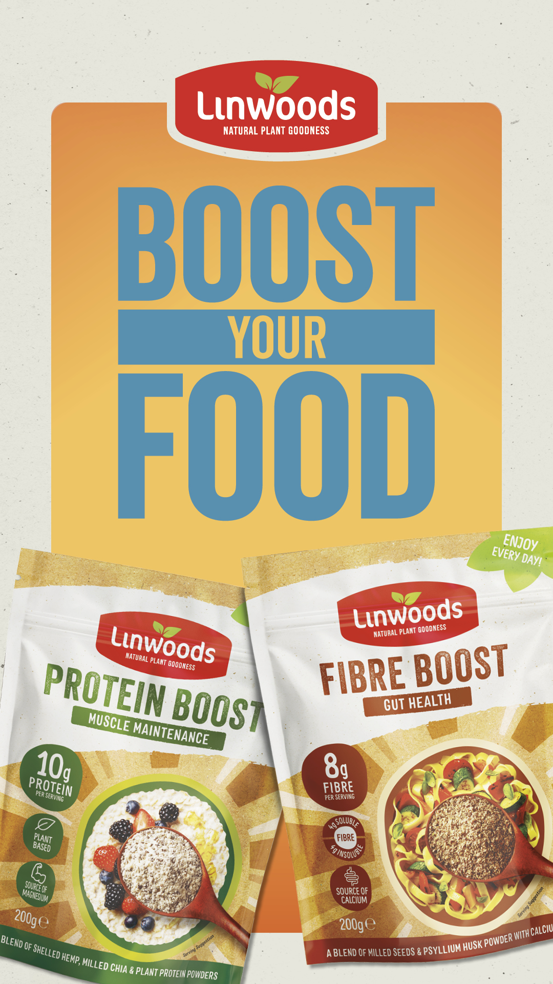 Linwoods Healthfoods Facebook ad from Jul 10, 2026