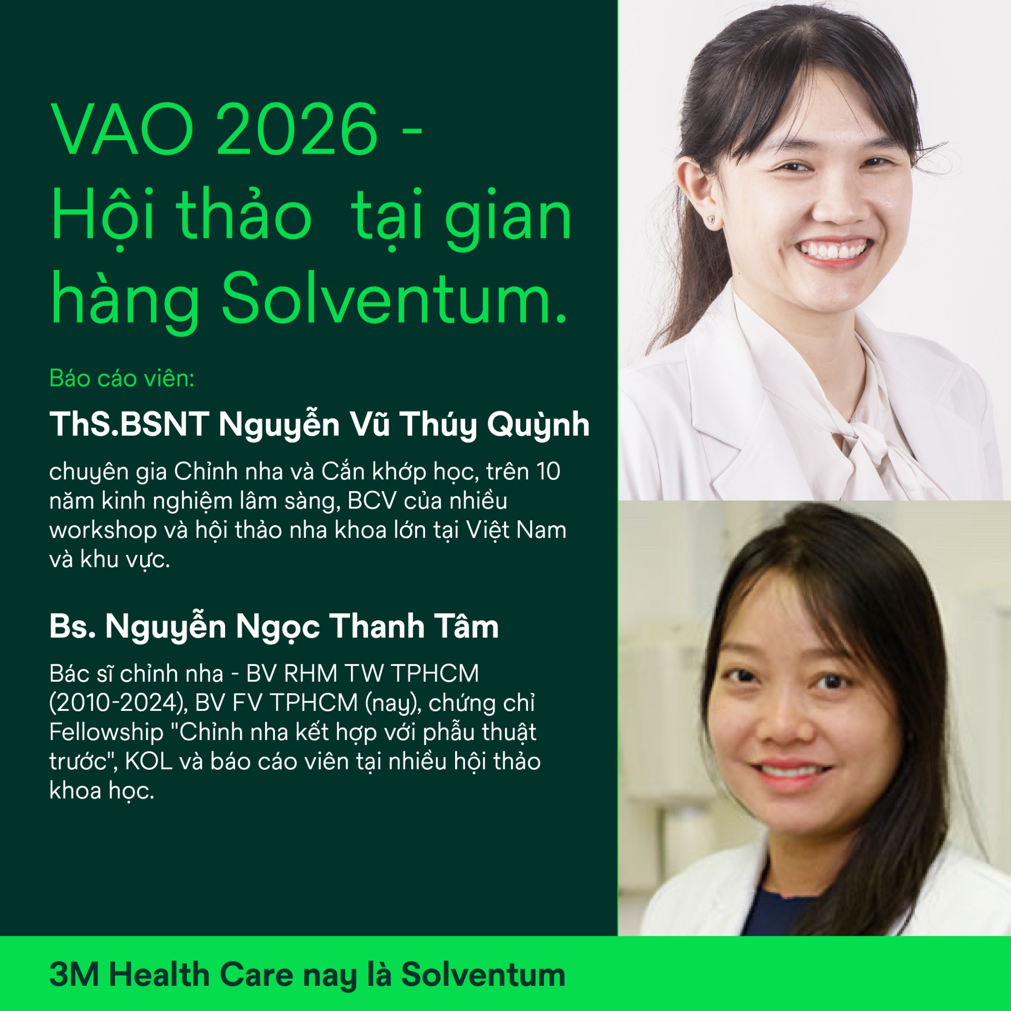 Solventum Dental Facebook ad: Hội thảo & Hands-on Worshop