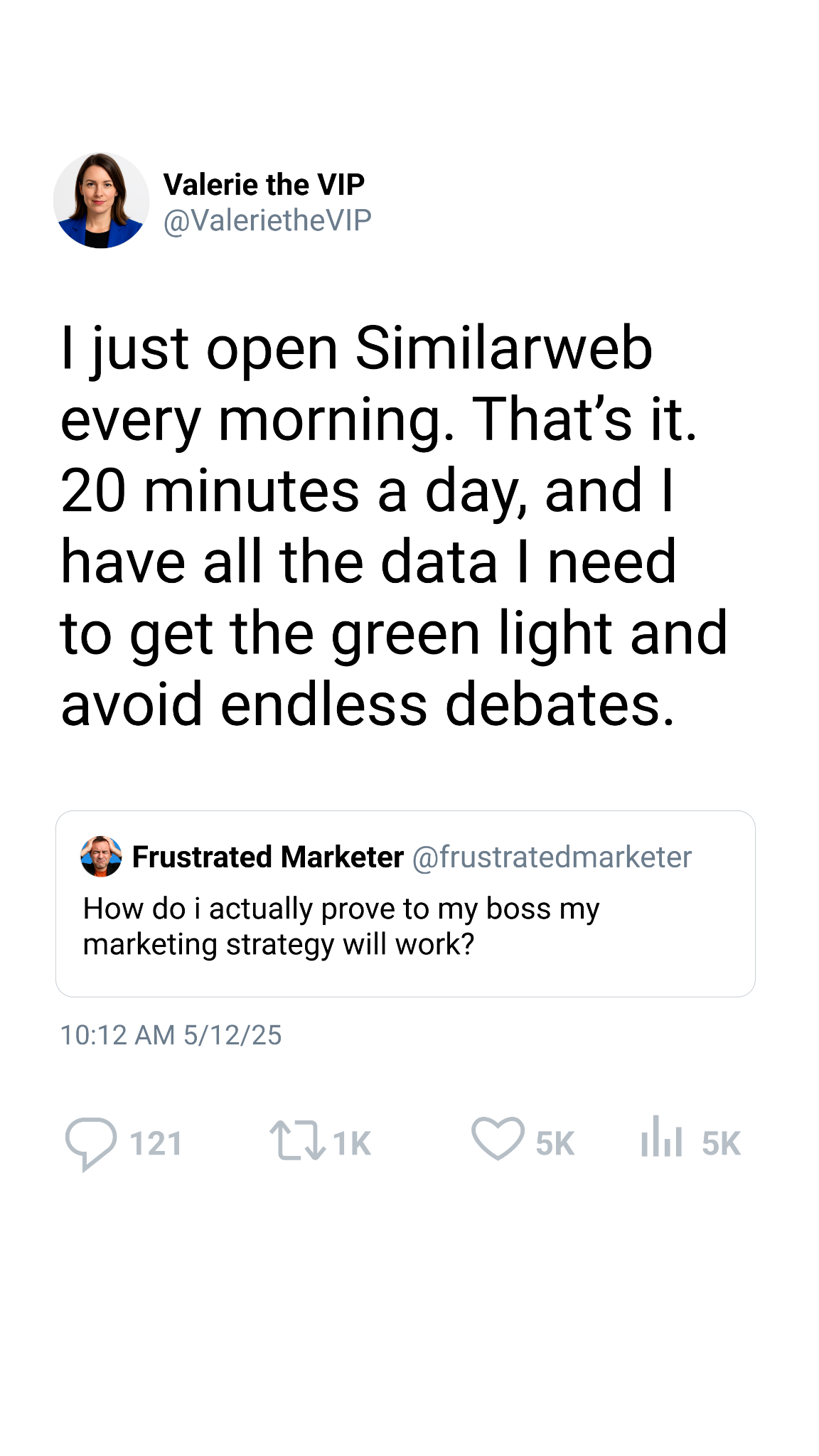 Similarweb Facebook ad