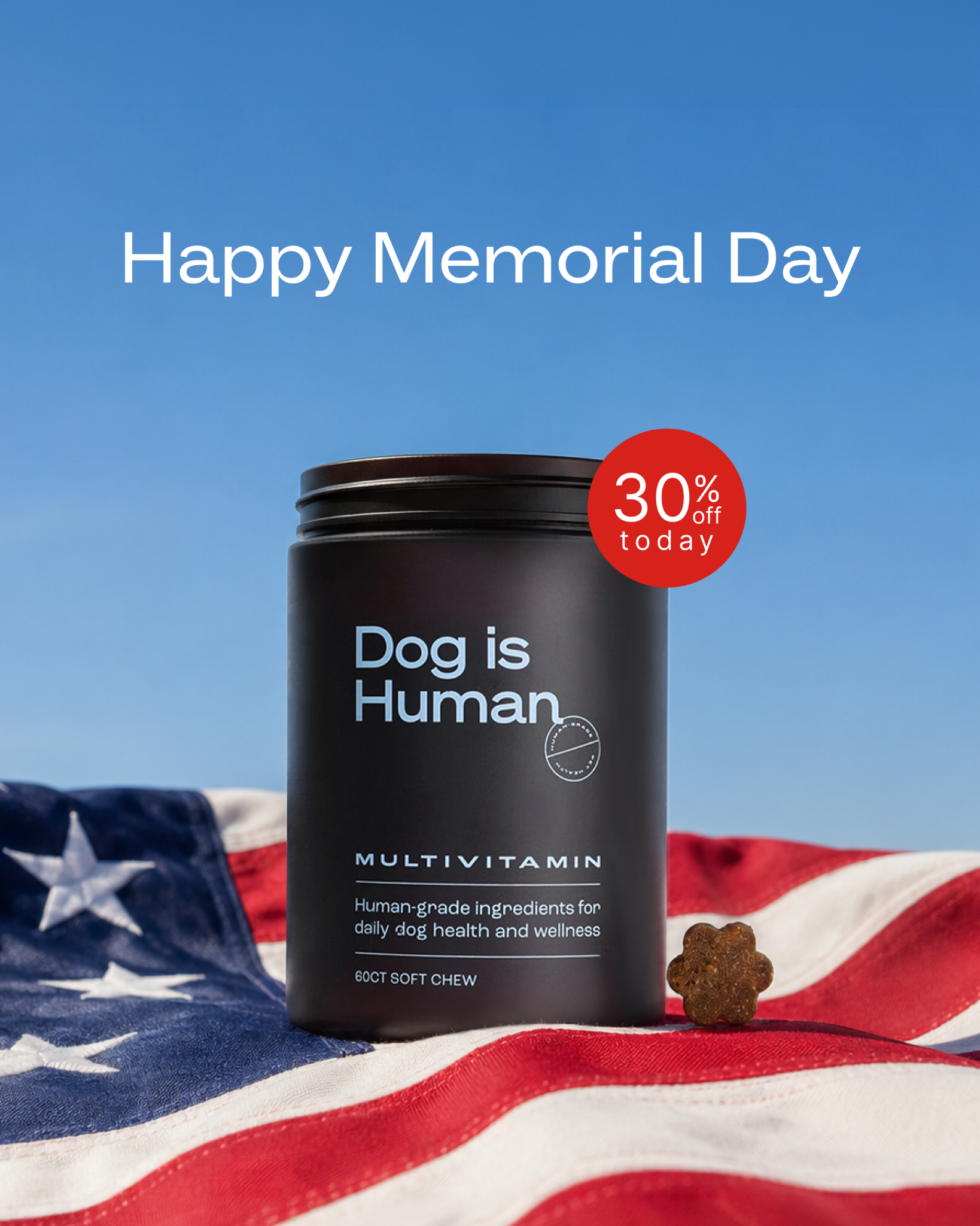 Dog is Human Facebook ad