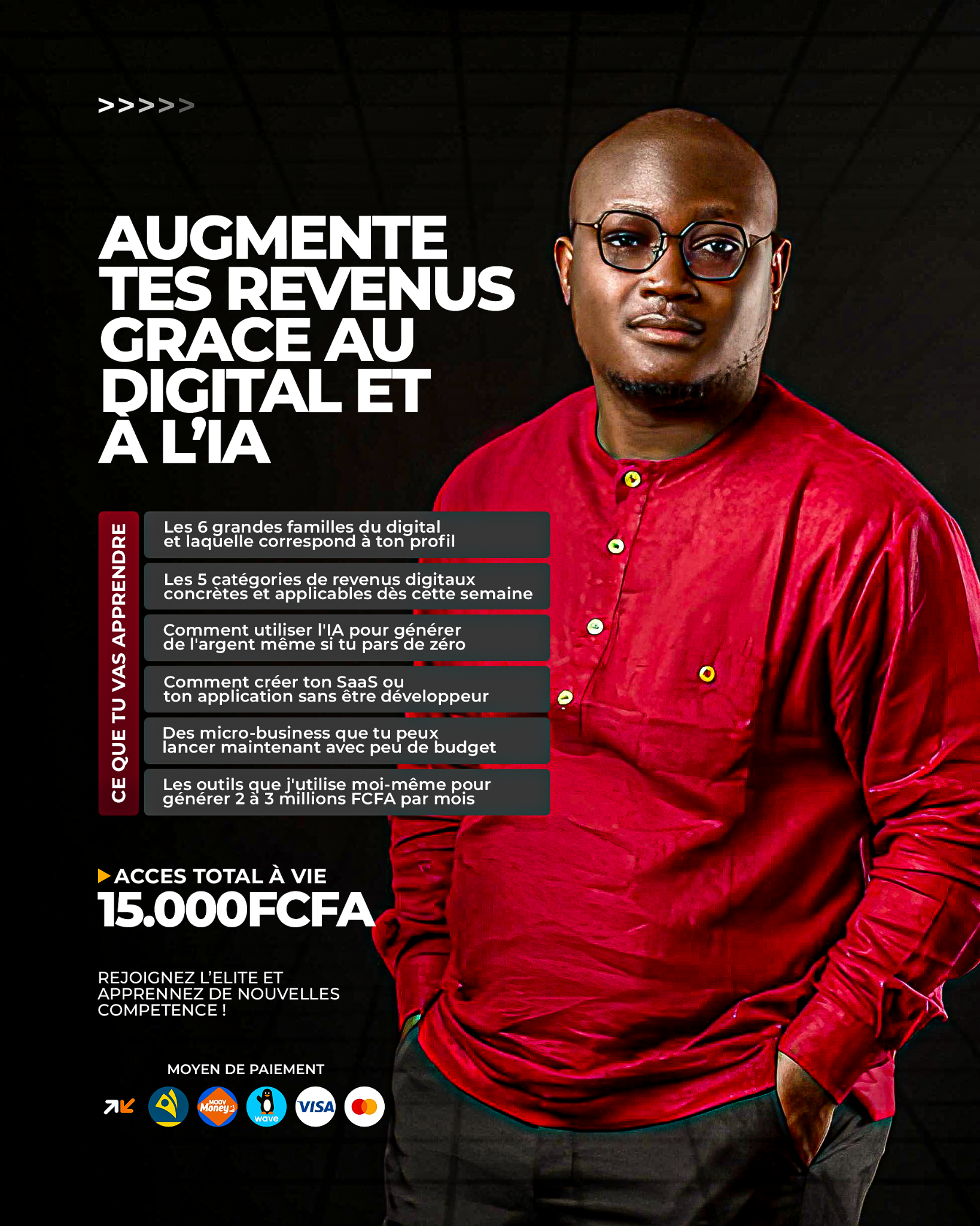 Alex WebAfrik Facebook ad: Génère des revenus concrets avec l'IA et la technologie en…
