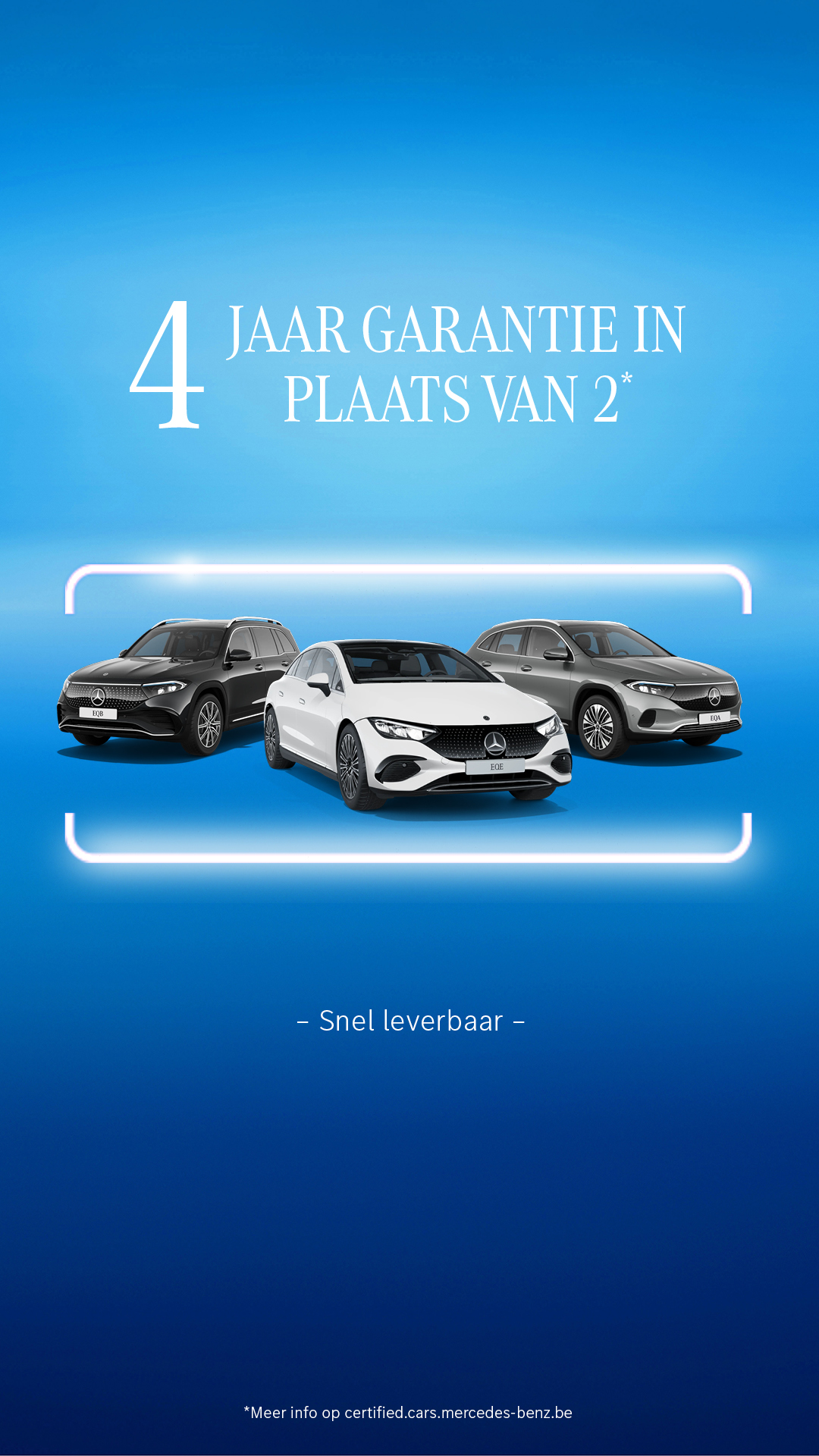 Mercedes-Benz Certified Belgium Facebook ad from Jan 1, 2026