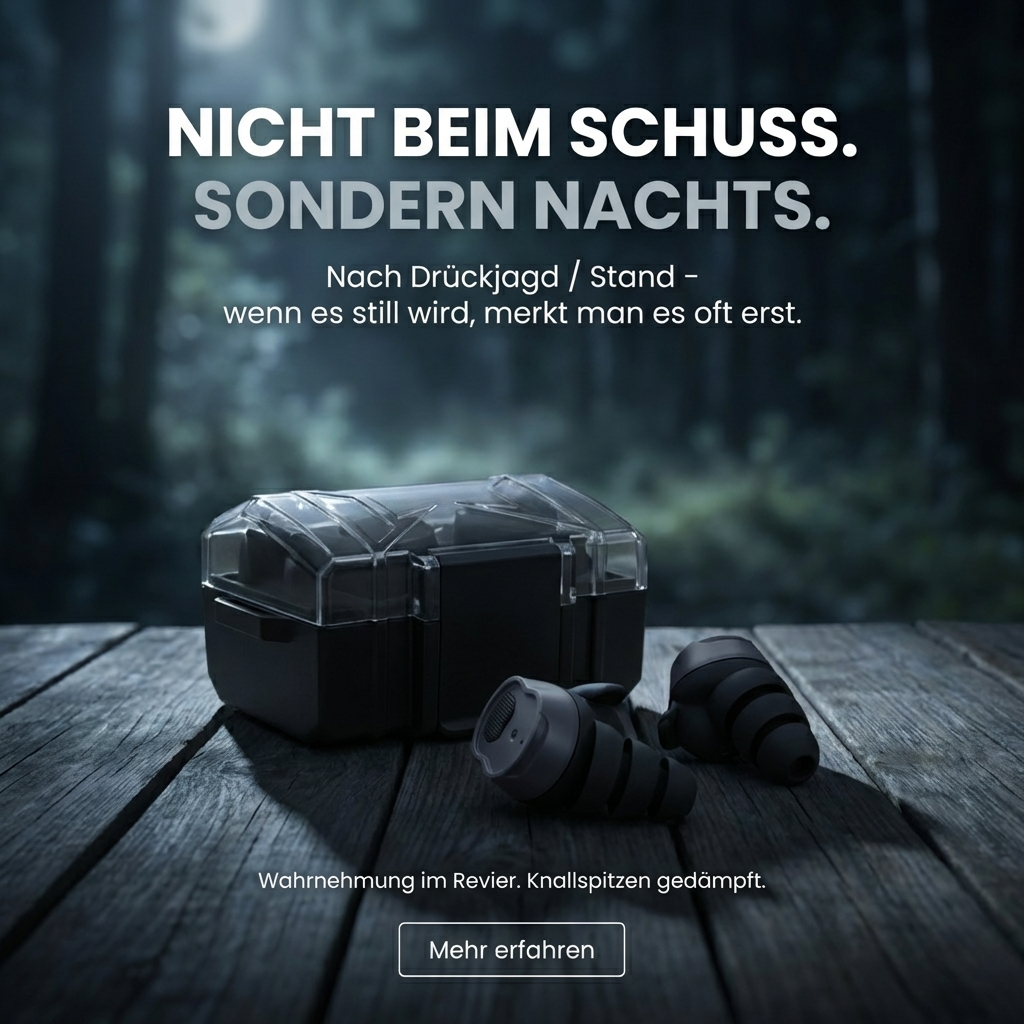 Deinster-D Facebook ad: Ruhe nach der Jagd.