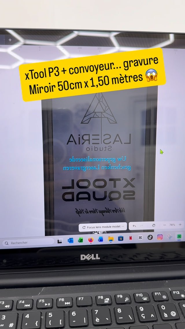 xTool Facebook ad: Réalisation sur mesure chez LASERiA Studio: gravure laser…