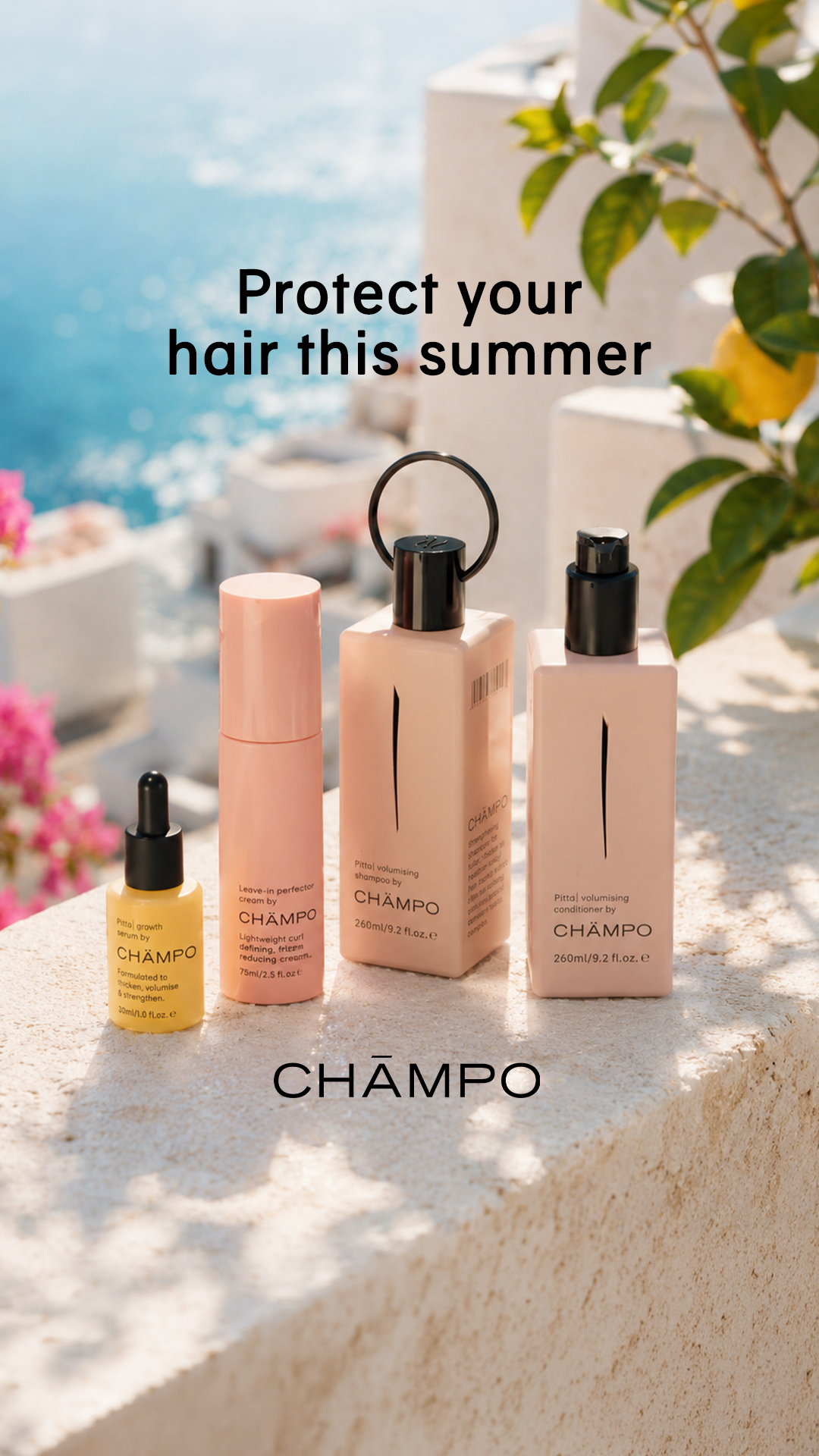 Chāmpo Haircare Facebook ad