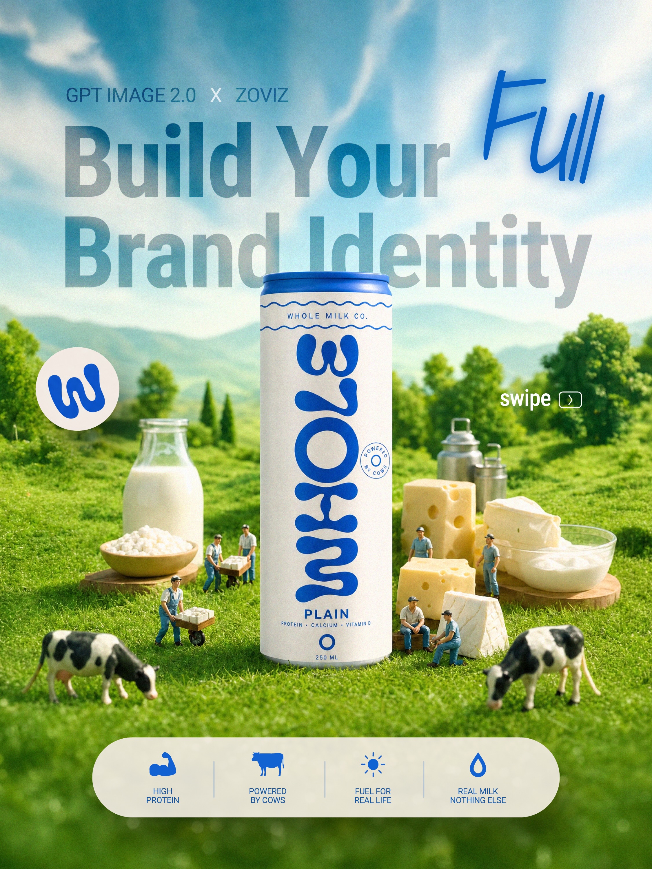 Zoviz Facebook ad: A full brand identity.