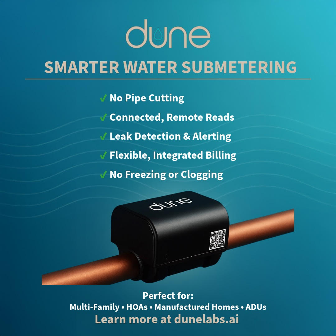 DuneLabs Facebook ad: Reduce Water Usage & Improve Billing Accuracy