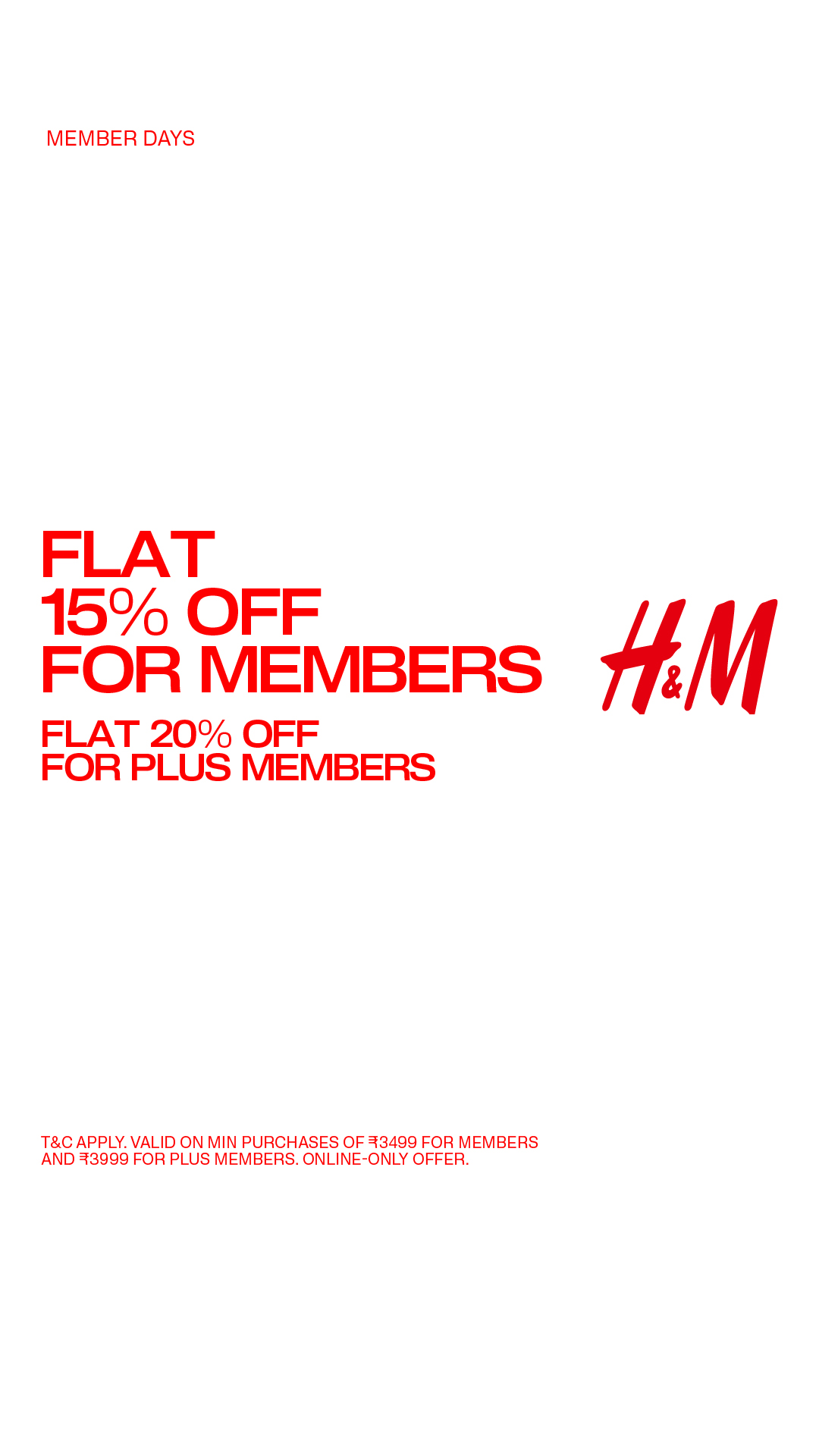 H&M Facebook ad