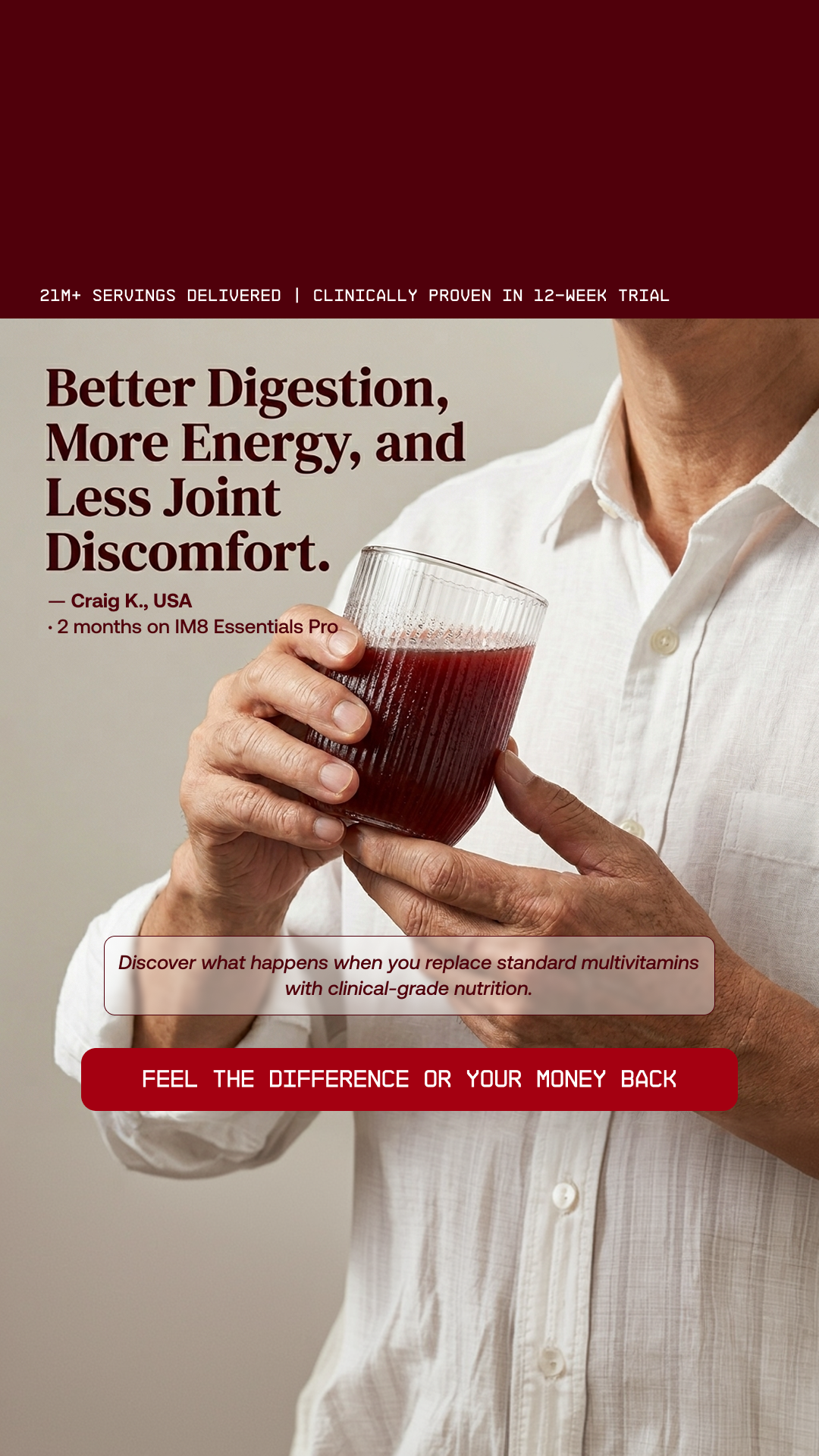 IM8 Health Facebook ad