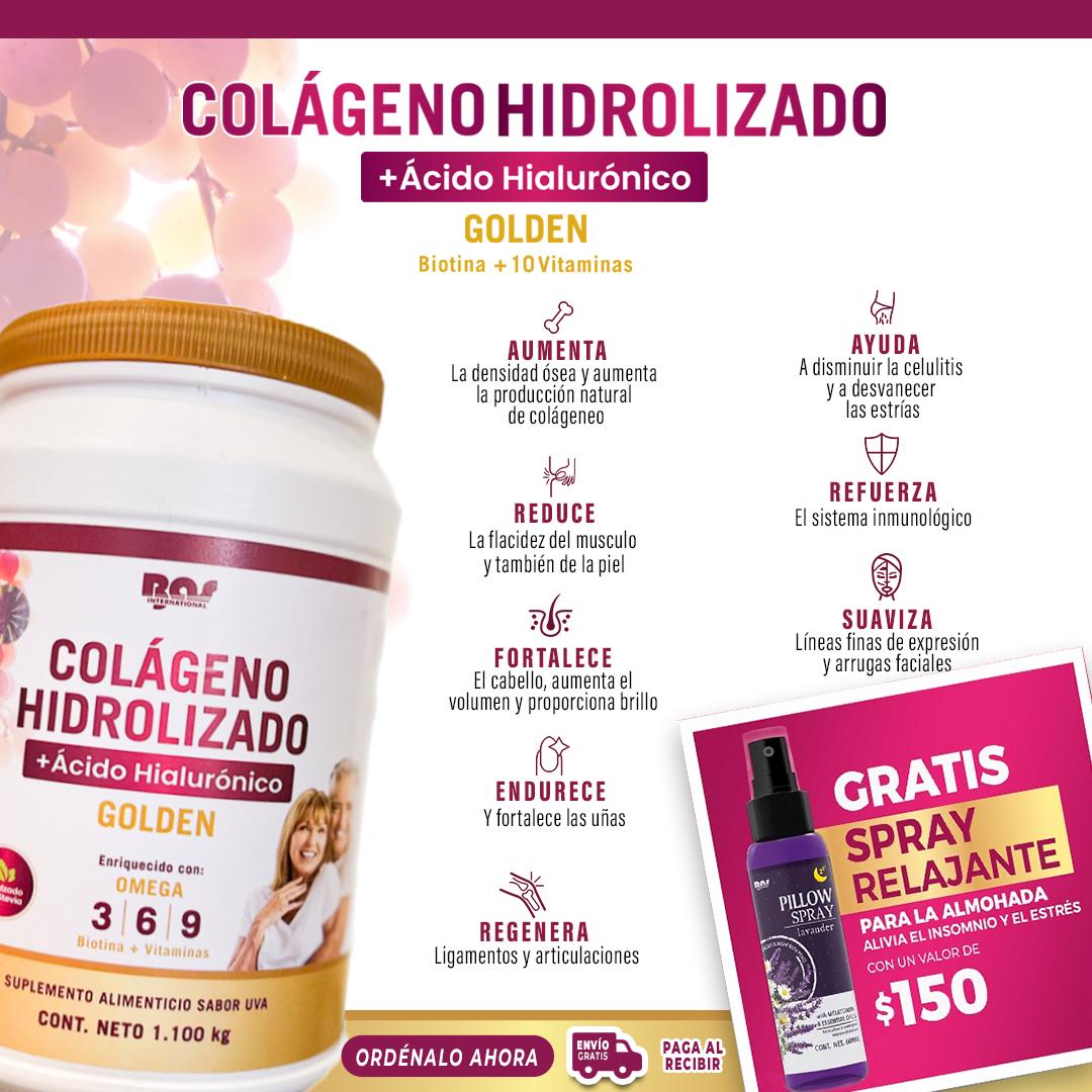 Colágeno Hidrolizado Golden MX Facebook ad: 𝗖𝗢𝗟𝗔𝗚𝗘𝗡𝗢 𝗛𝗜𝗗𝗥𝗢𝗟𝗜𝗭𝗔𝗗𝗢 + 𝟭𝟬…