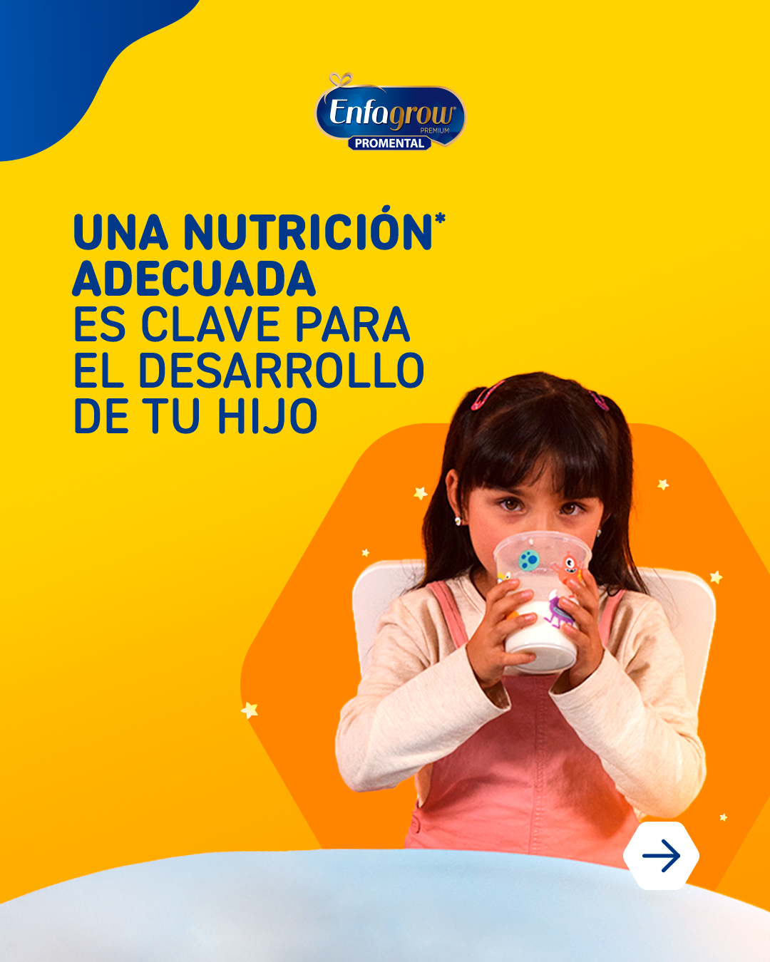 Enfabebé Facebook ad: Apóyalo en su desarrollo mental.