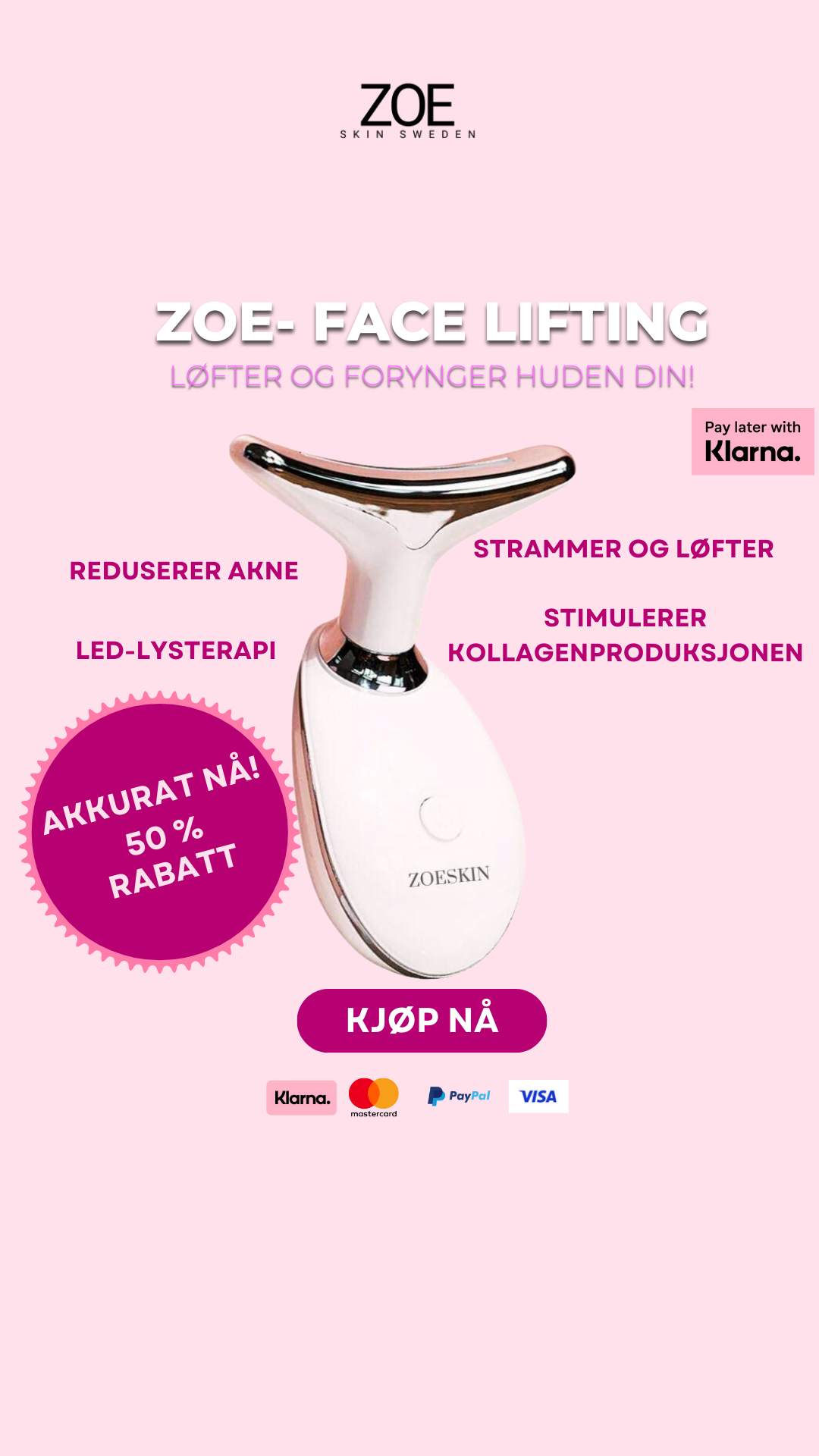 Zoeskinsweden Facebook ad