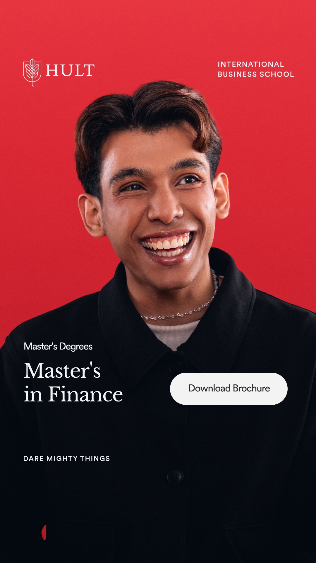 Hult International Business School Facebook ad from May 18, 2026