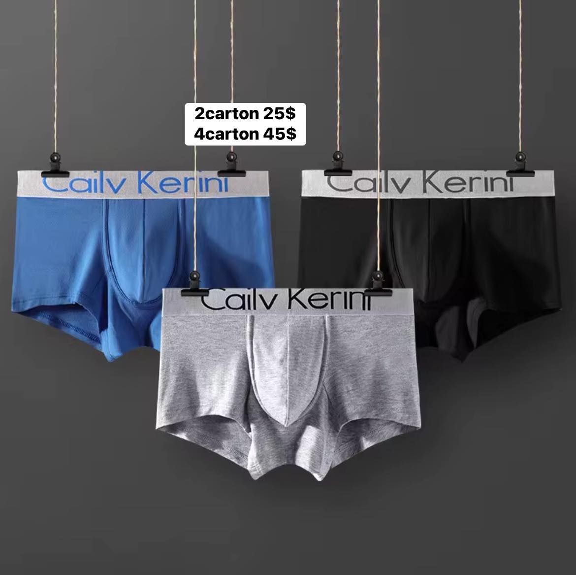 Antho boutique Facebook ad: Boxer homme en coton de haute qualité 2carton…
