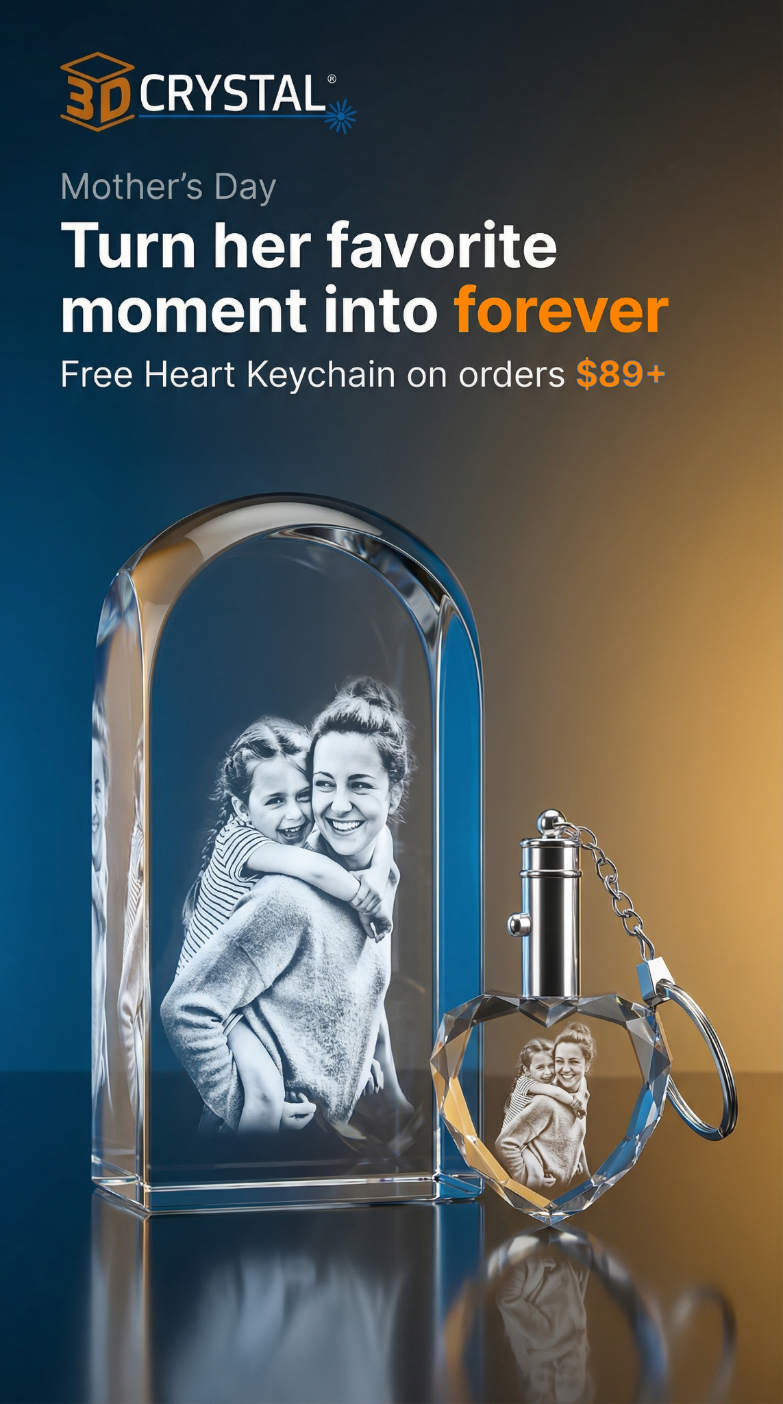 3D Crystal Facebook ad