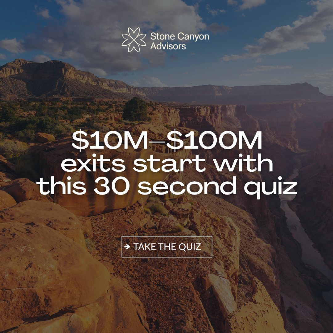 Stone Canyon Advisors Facebook ad: Discover Your Acquirable Score in 30 seconds