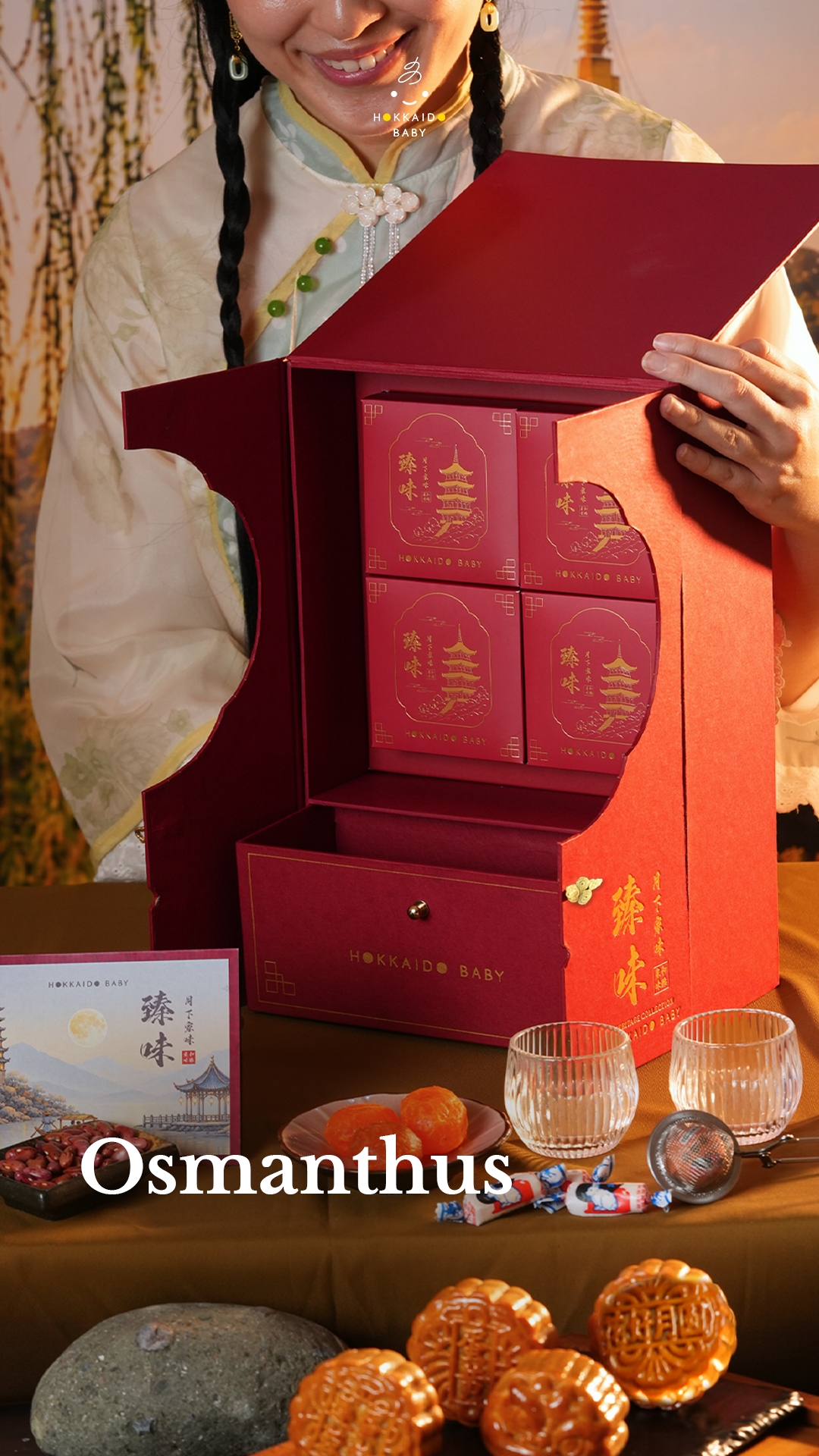 HOKKAIDO BABY Cheese Tart Facebook ad: Masih mencari Mooncake Hampers untuk kebutuhan corporate…