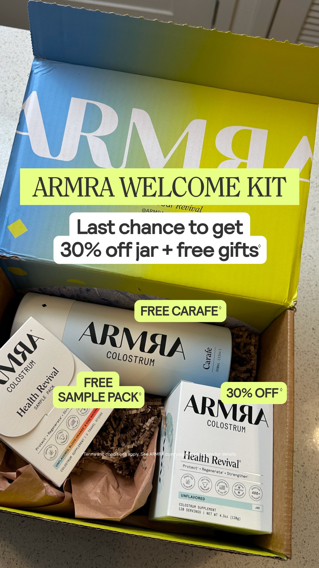 ARMRA Facebook ad