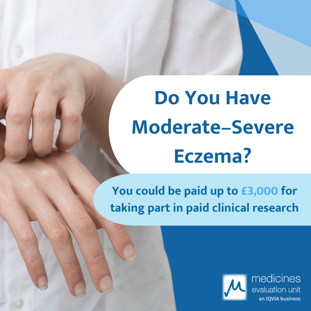 Medicines Evaluation Unit, an IQVIA business Facebook ad: Paid Medical Research in Manchester