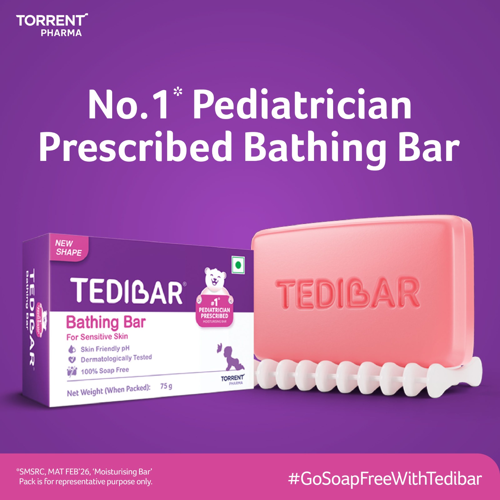 Tedibar Facebook ad: Go Soap Free with Tedibar | 100% soap-free…