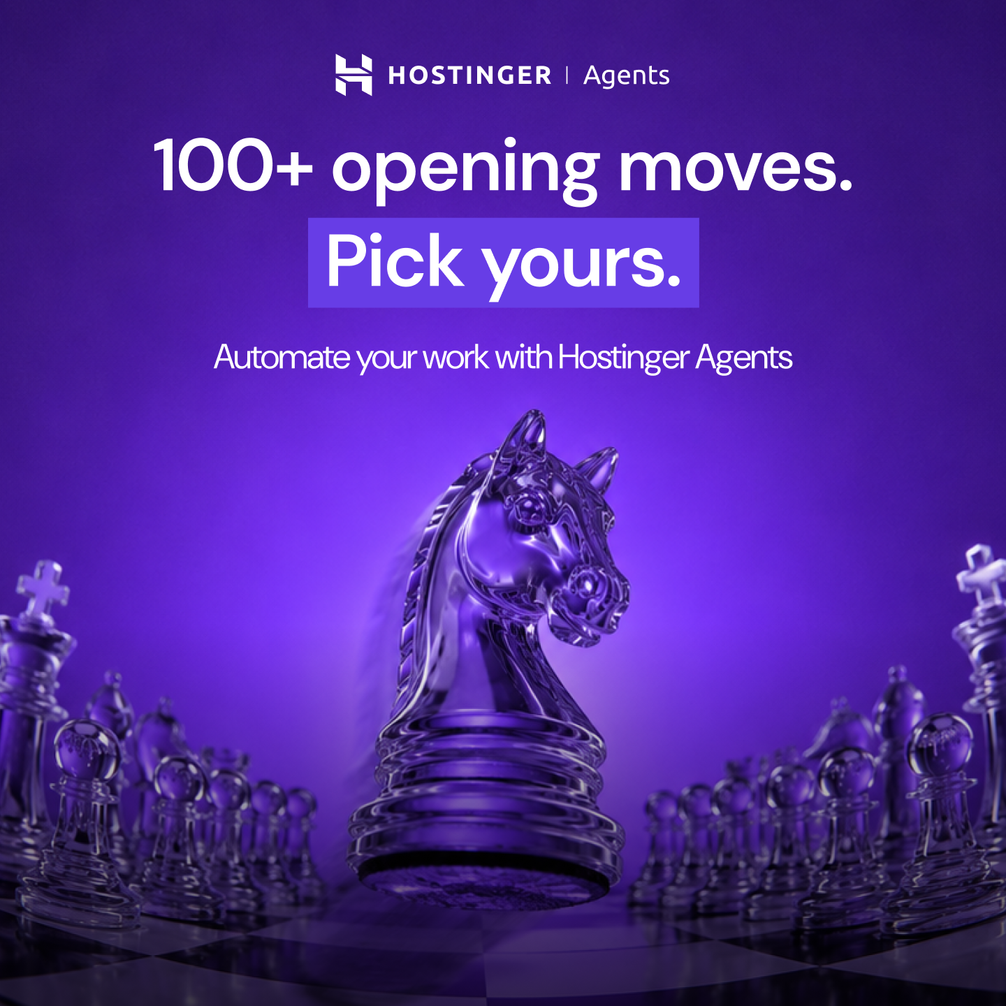 Hostinger Facebook ad: Hostinger Agents