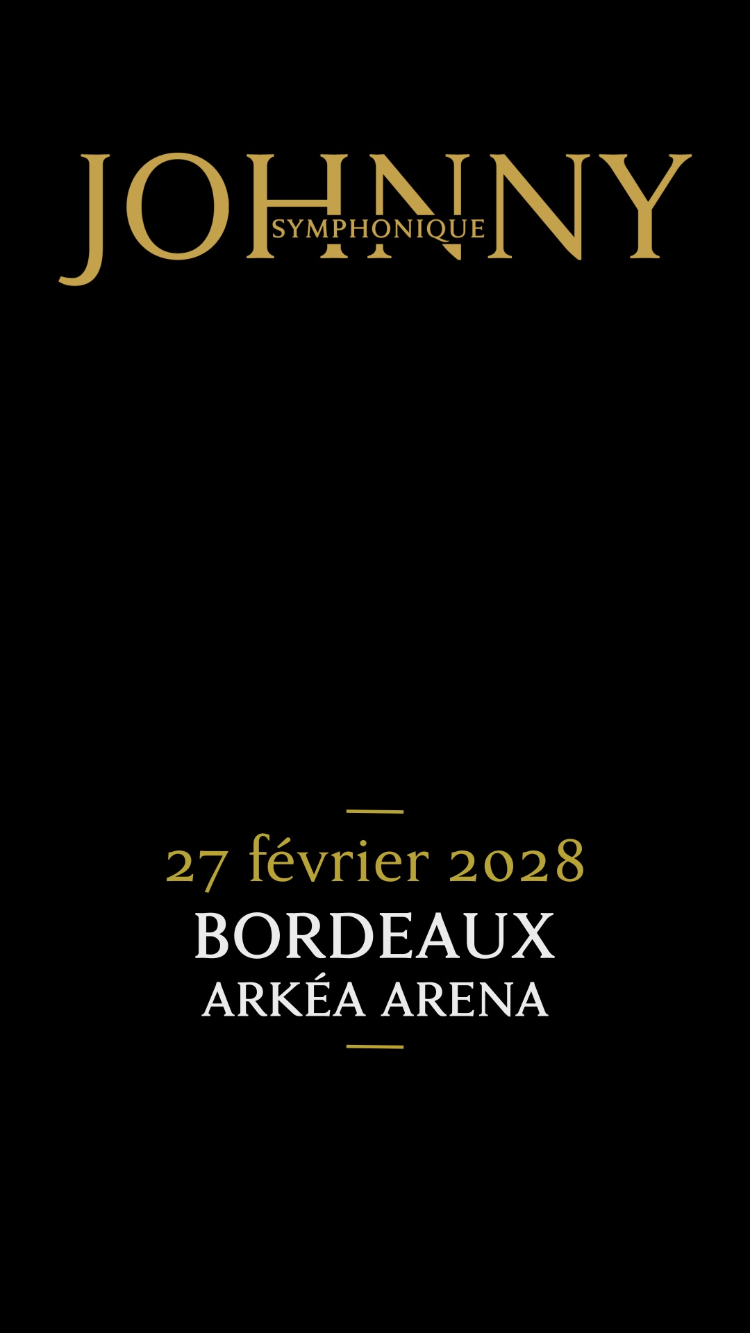 Johnny Symphonique Tour - Officiel Facebook ad: L’histoire continue… En tournée dans toute la France…