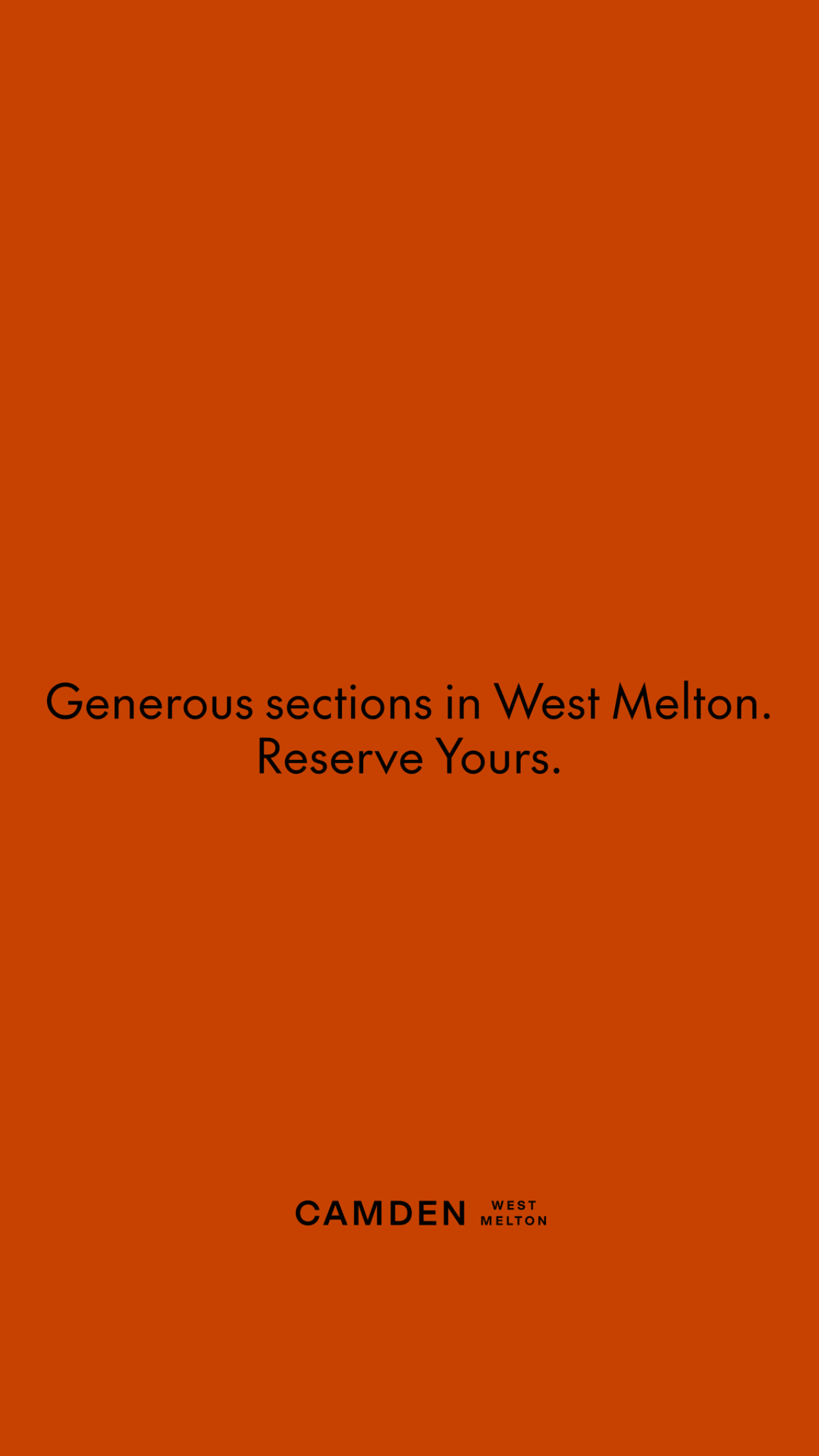 Camden West Melton Facebook ad from Dec 4, 2025