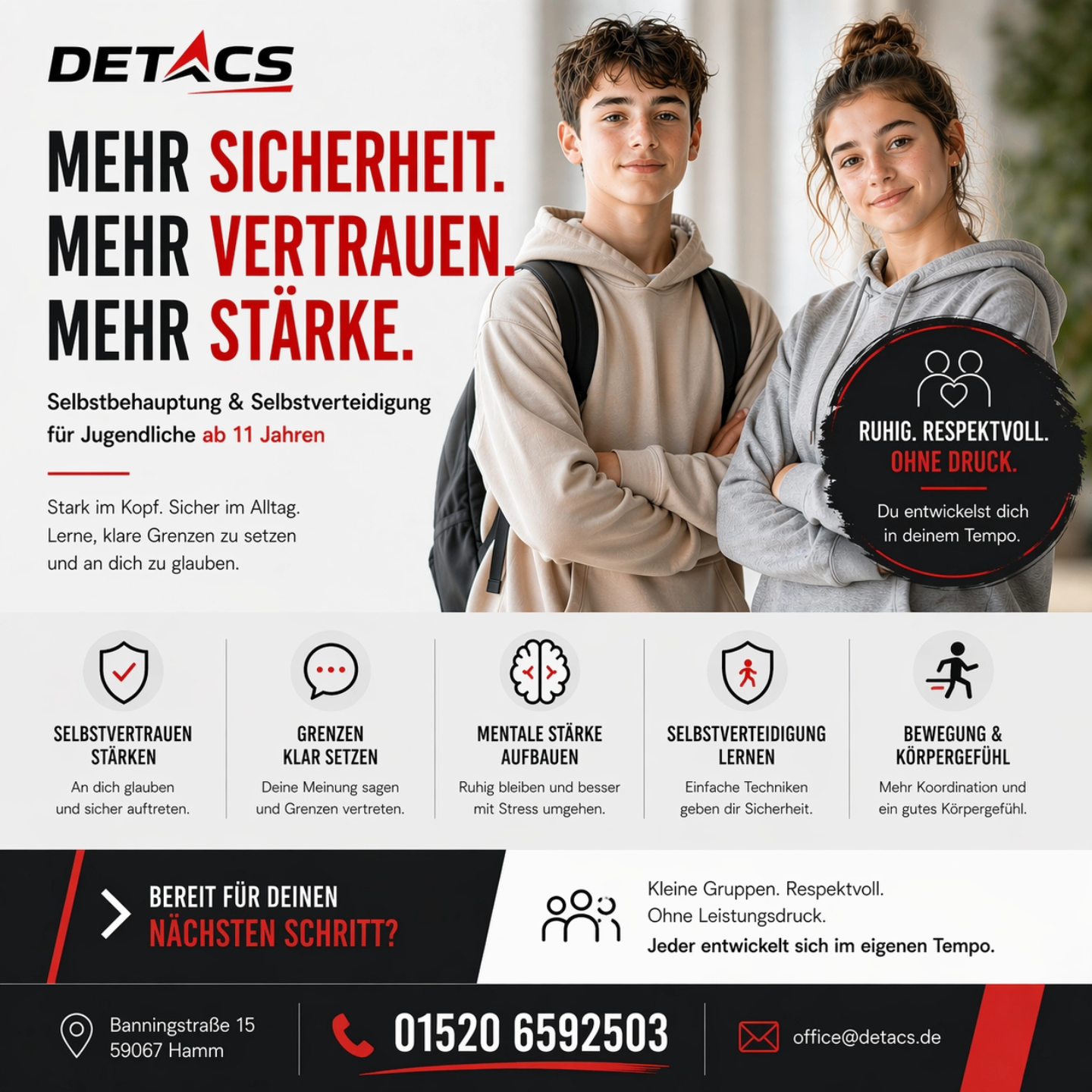 Detacs Krav Maga / Combat Fitness Hamm Facebook ad: Nicht jeder muss laut sein, um stark zu…