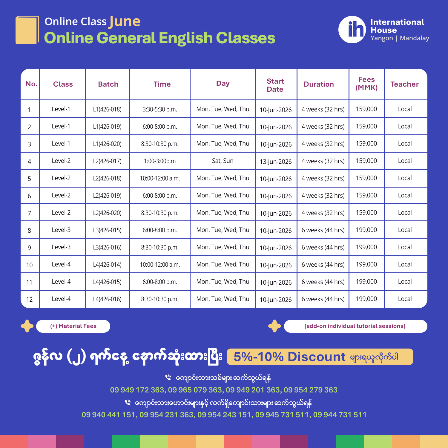 IH Yangon-Mandalay Facebook ad