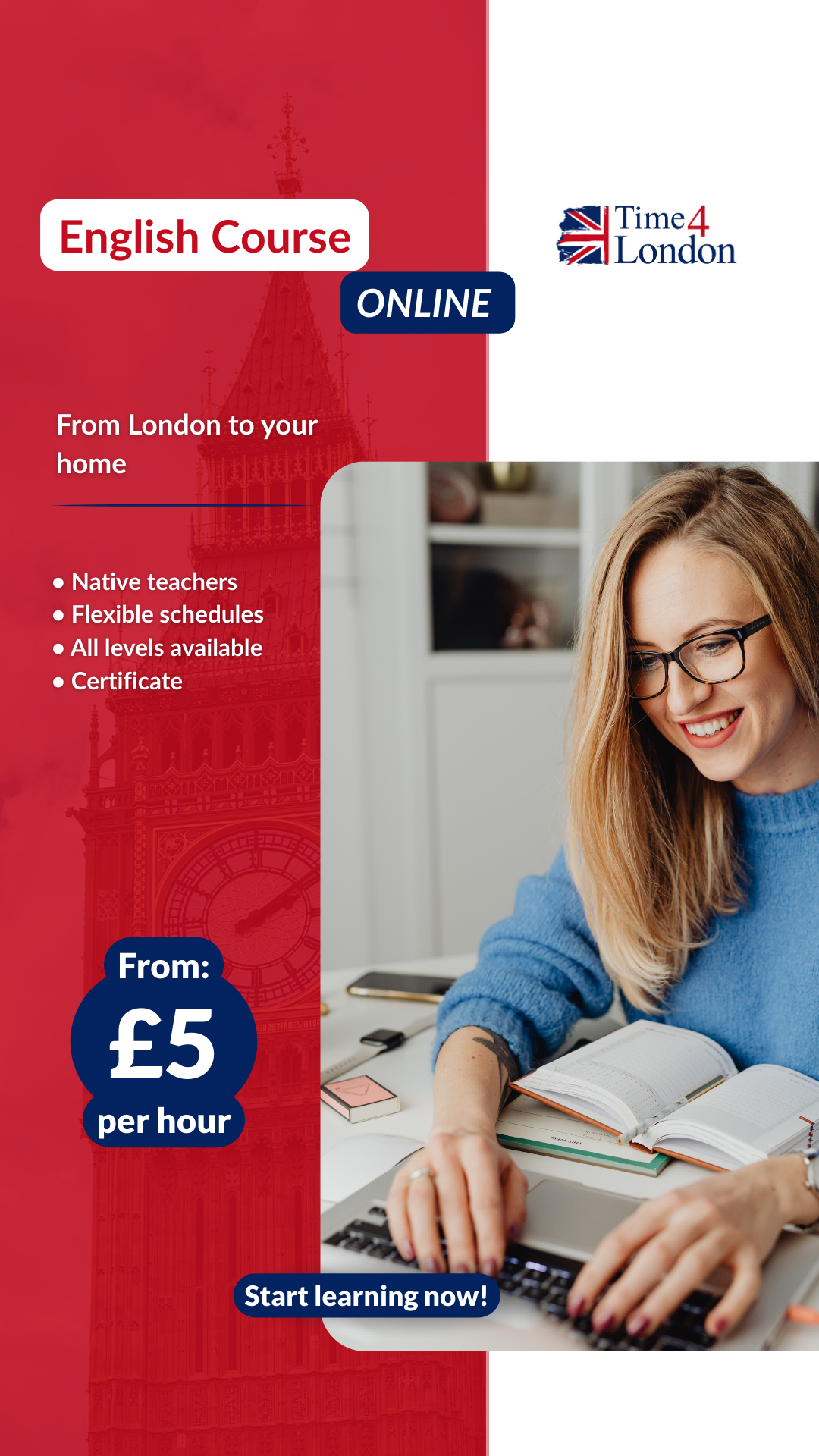 Time4London Facebook ad