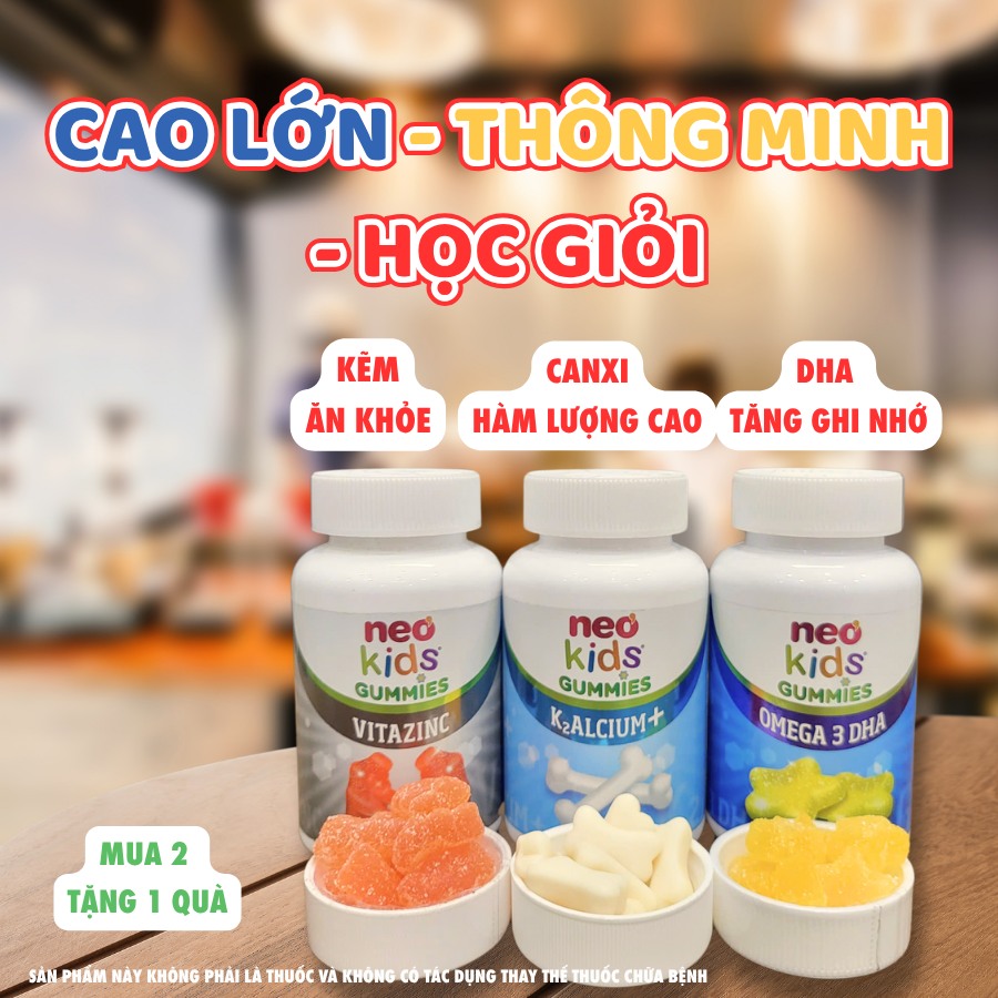 Neokids Gummies - Trí tuệ sáng ngời, thể chất vươn cao Facebook ad: Mách mẹ bộ dưỡng chất giúp bé CAO…