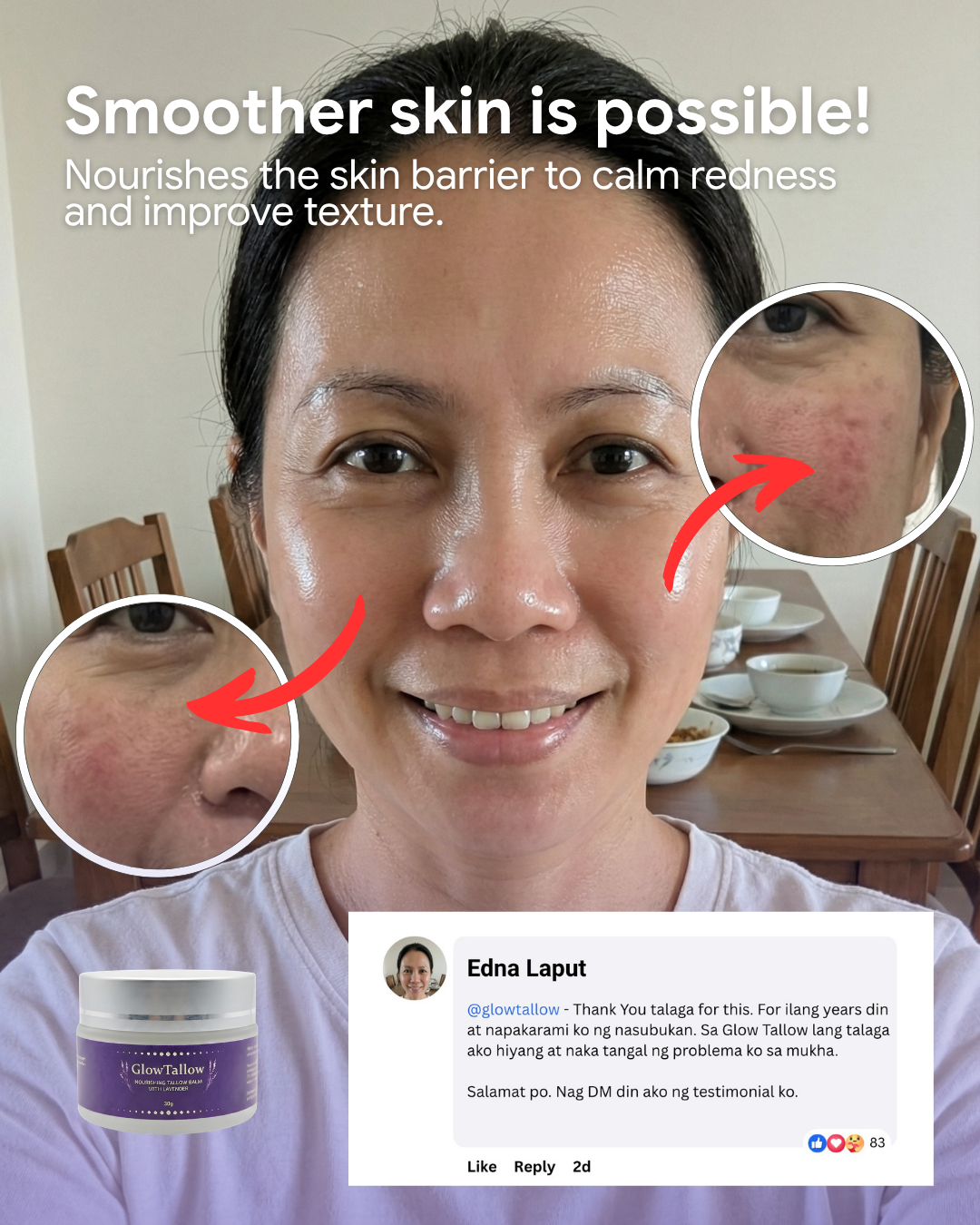 GlowTallow Facebook ad