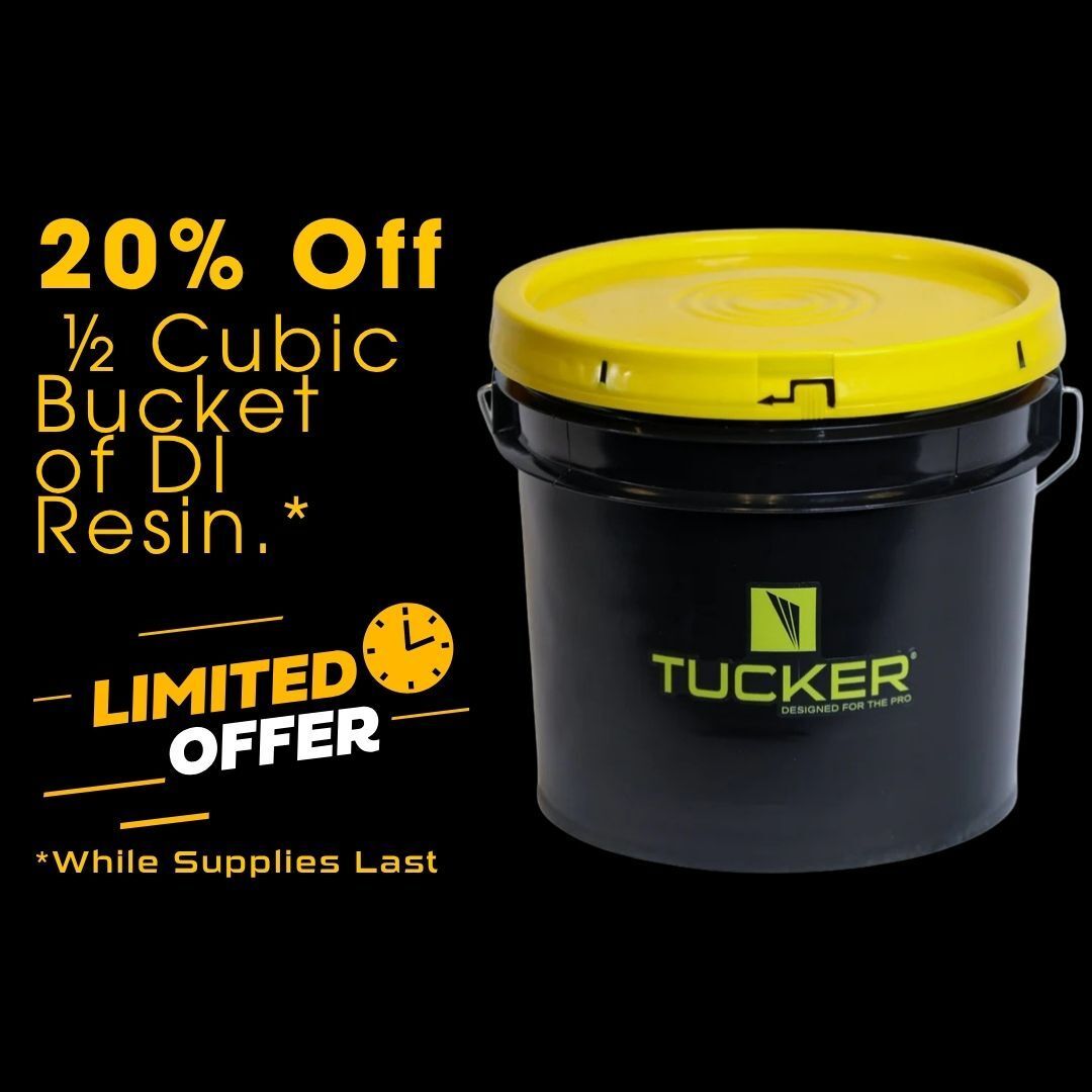RHG - Tucker Pole Systems Facebook ad: One Half Cubic Foot of Virgin DI Resin