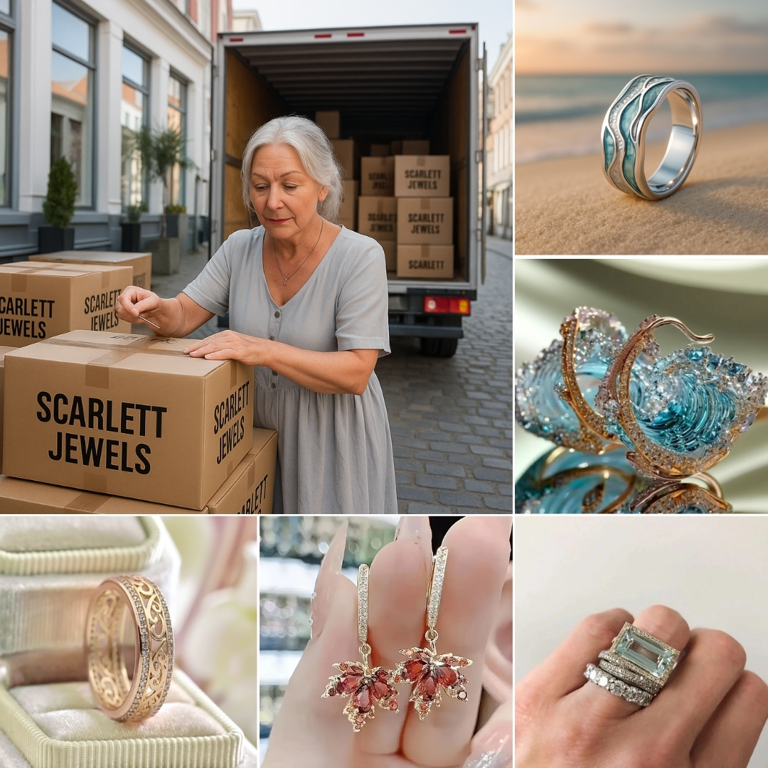 Scarlett Jewels Facebook ad: The last chapter: Scarlett Jewels closure sale - Up to 80%…