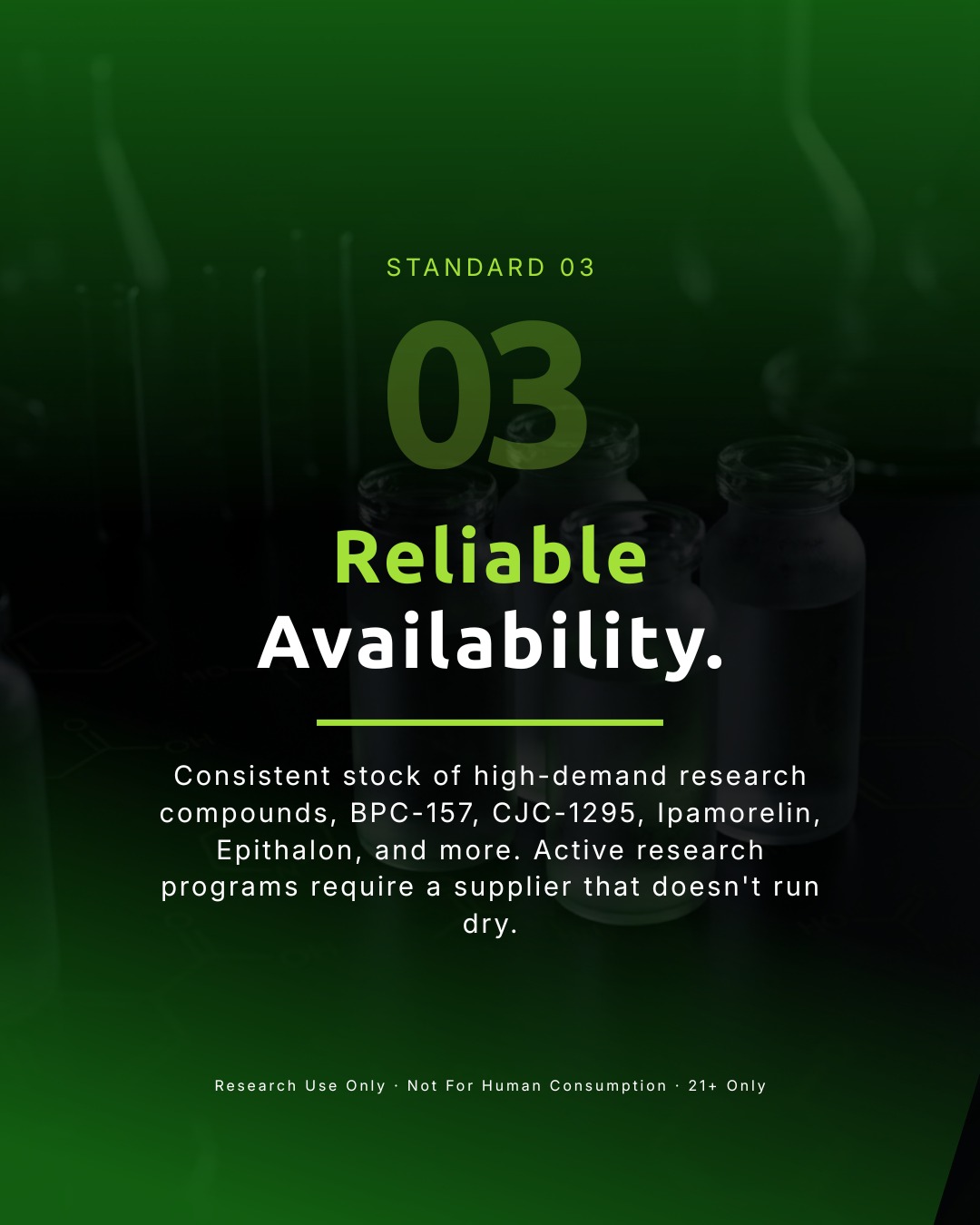 Pepi Peptides Facebook ad: Premium Research Peptides
