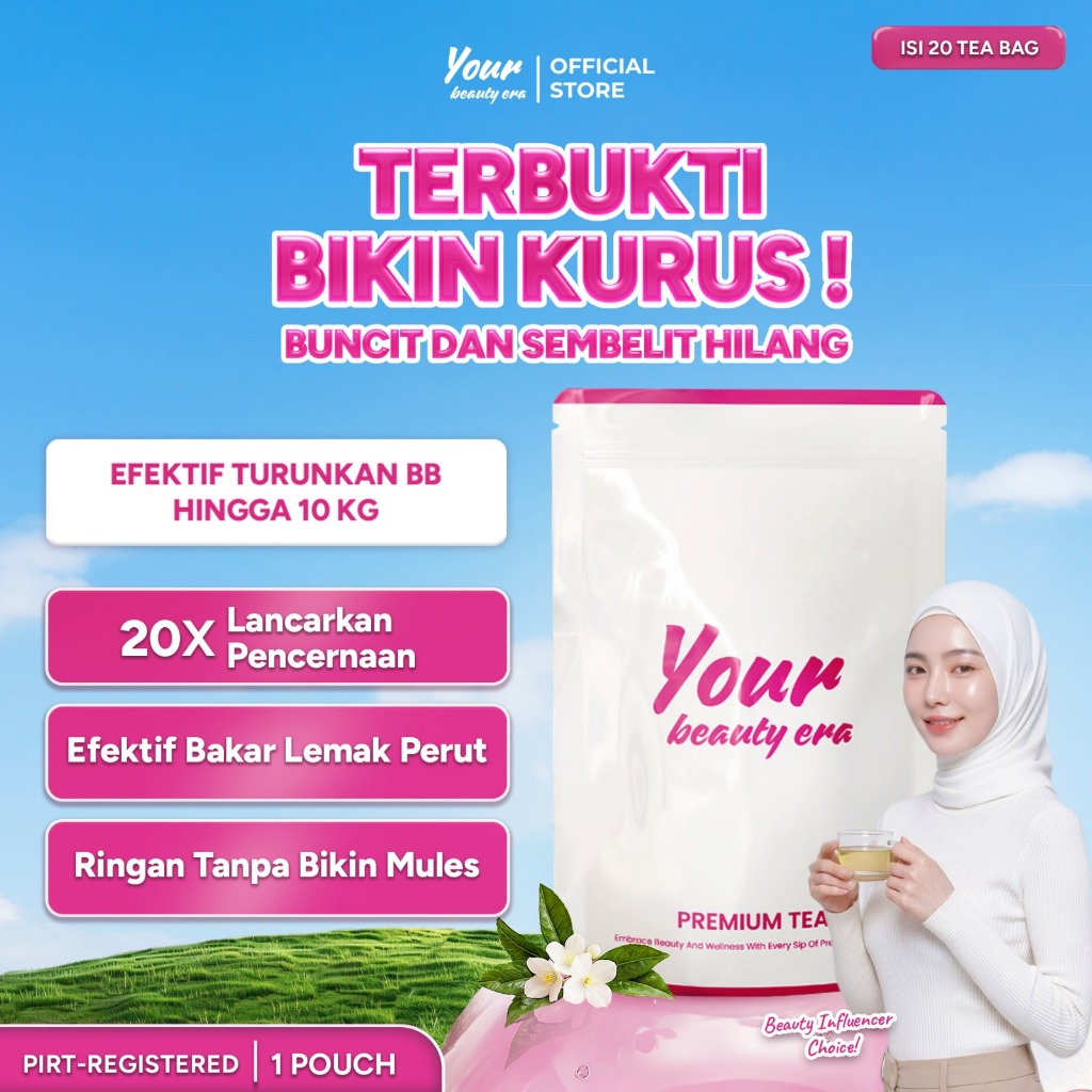 Your Beauty Era Facebook ad: Teh Hijau Alami Bantu Lancarkan Pencernaan Diskon sdβ¦